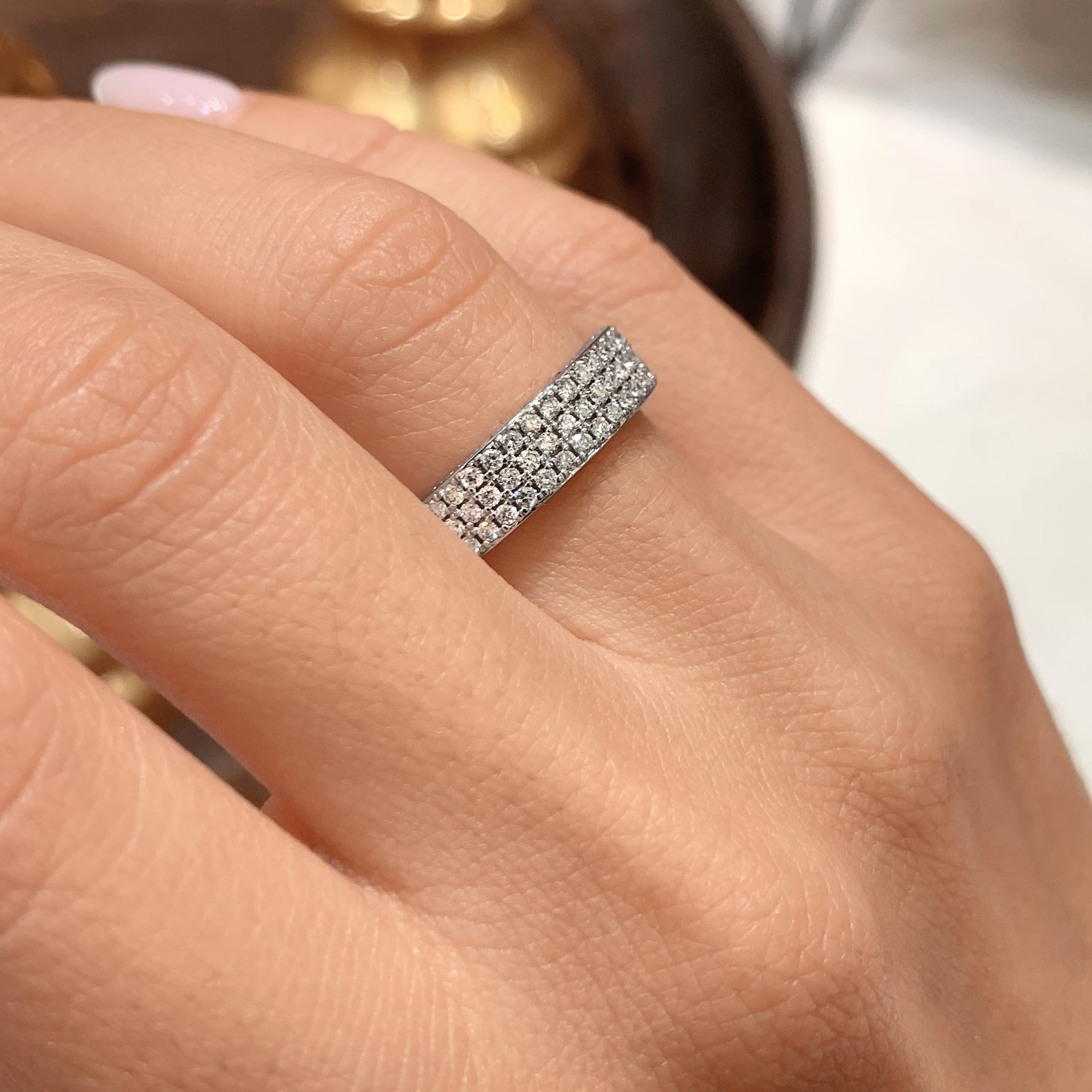 Vera Diamond Wedding Ring (1.3 Carat) -14K White Gold、mySite、hinf8tx79