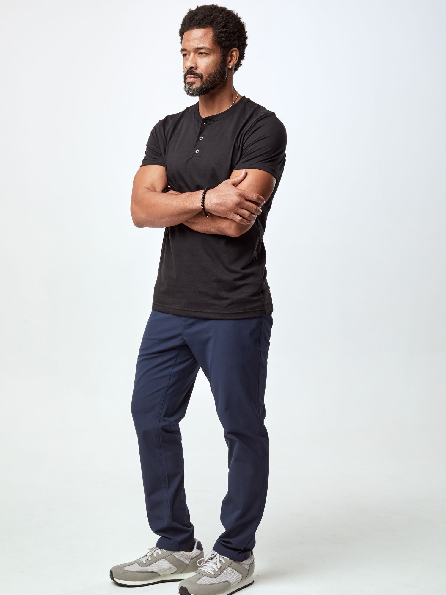  Black Short Sleeve Henley 3-Pack、mySite、ghnorth