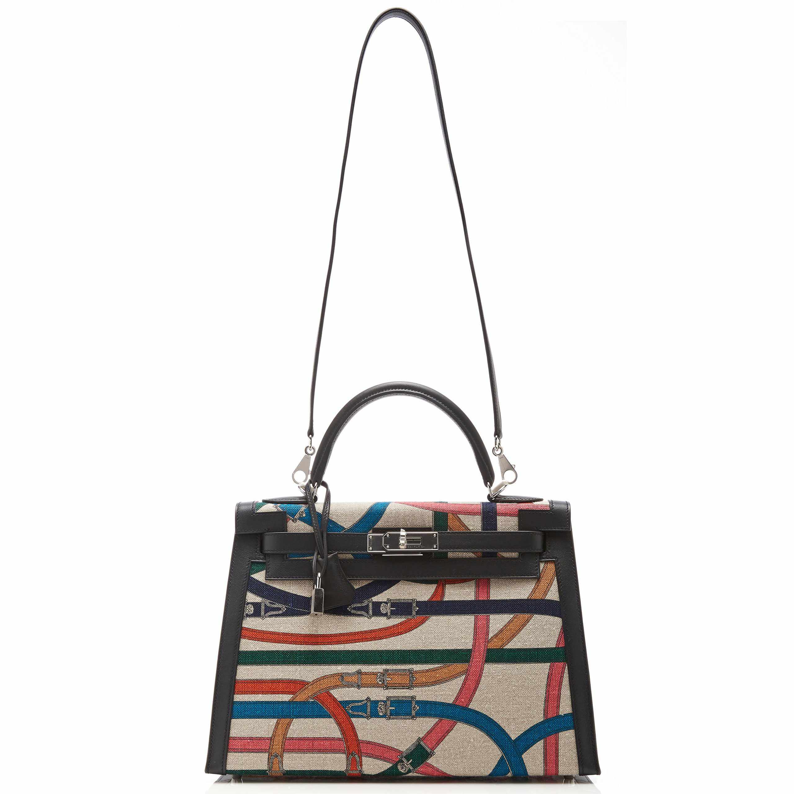 Hermès Kelly 32 Sellier Toile De Camp Cavalcadour Palladium Hardware、mySite、garminoutage.com