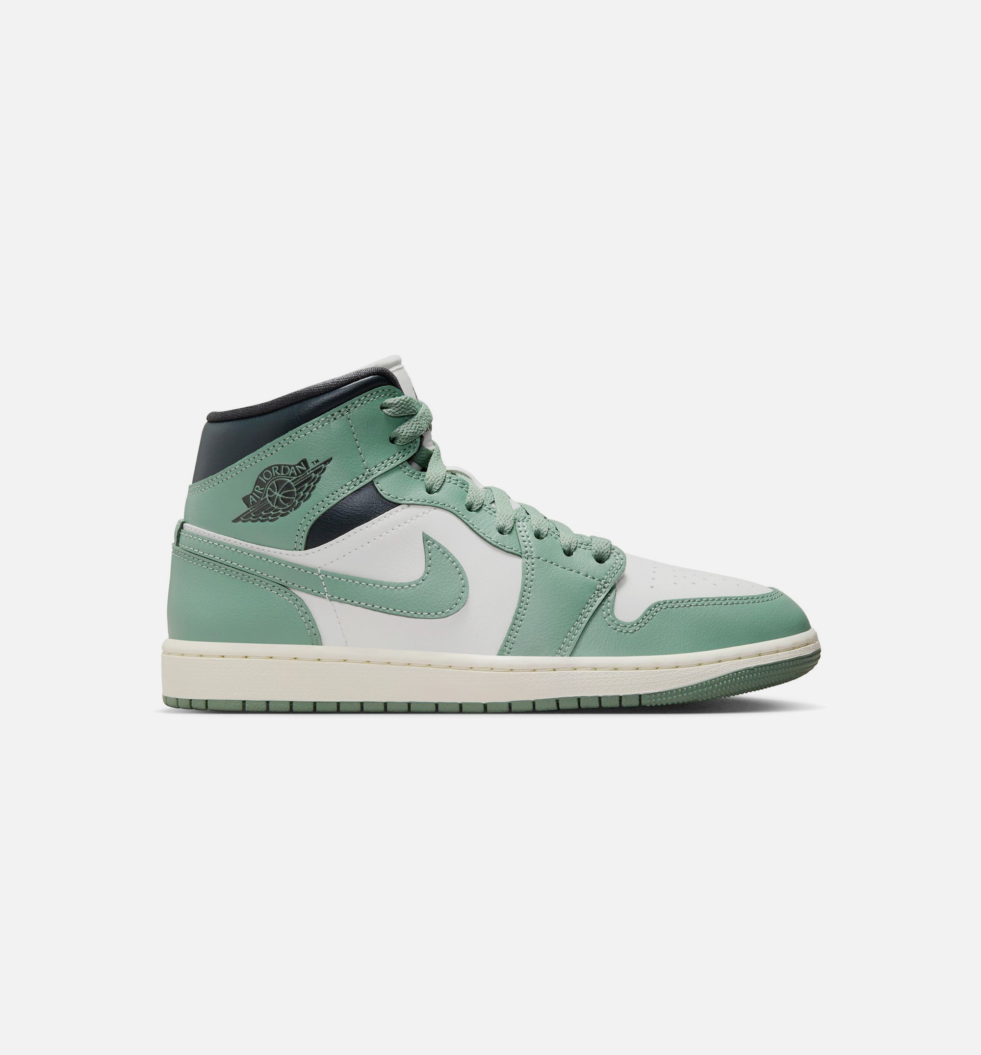 Air Jordan 1 Mid Womens Lifestyle Shoe - Sail/Jade Smoke、mySite、dreamappss