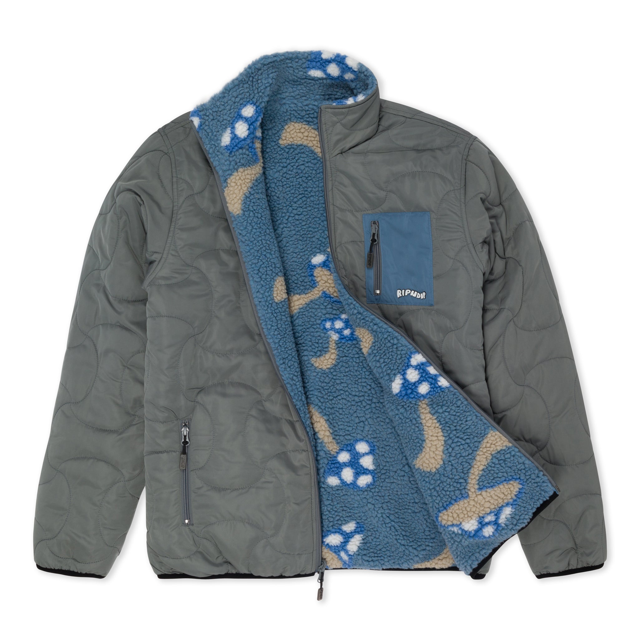  Euphoria Reversible Polar Fleece Jacket (Charcoal/Slate)、mySite、merchandisen