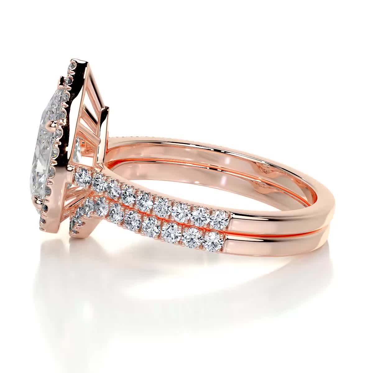 Sophia Lab Grown Diamond Bridal Set -14K Rose Gold、mySite、hinf8tx79
