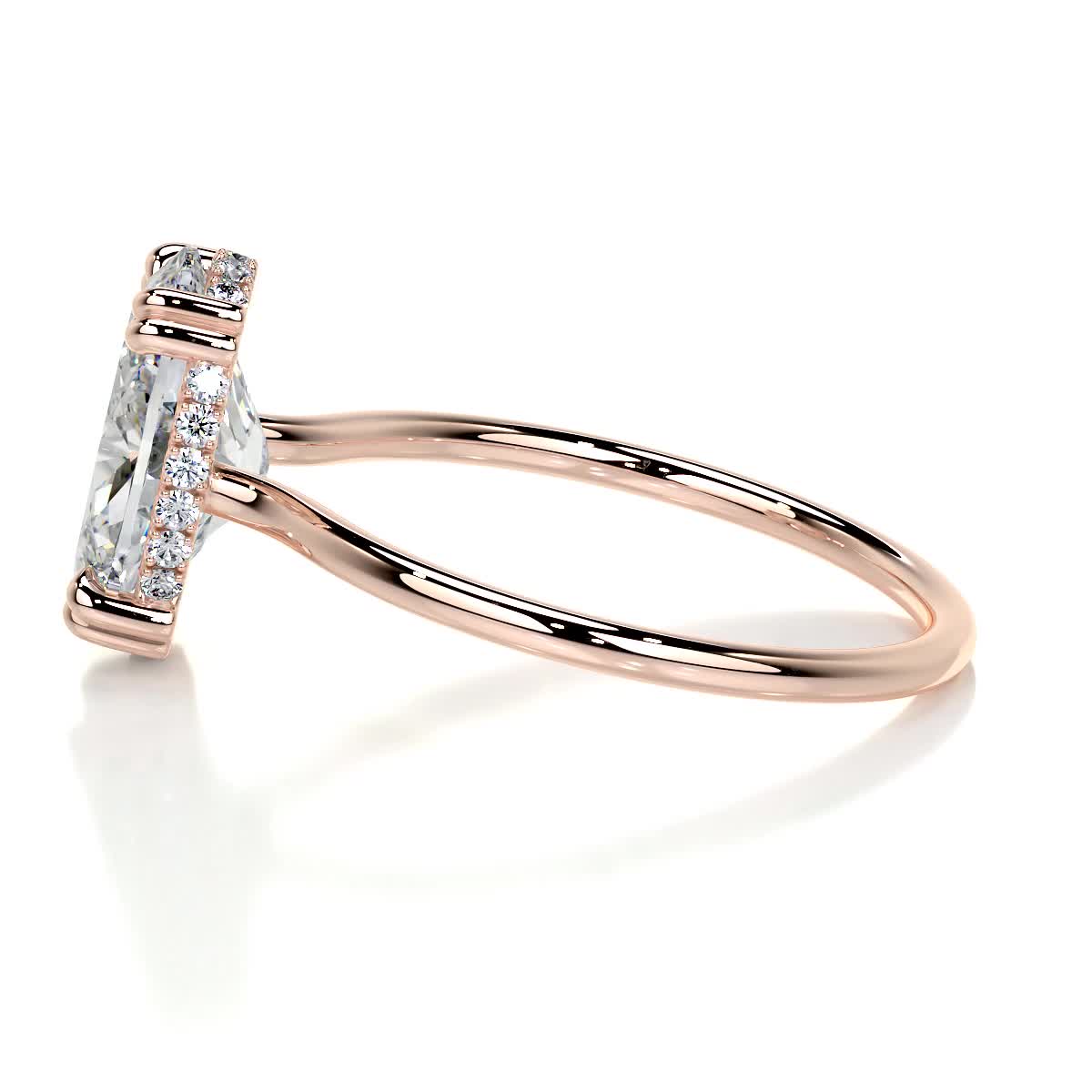 Harriet Lab Grown Diamond Ring -14K Rose Gold、mySite、hinf8tx79