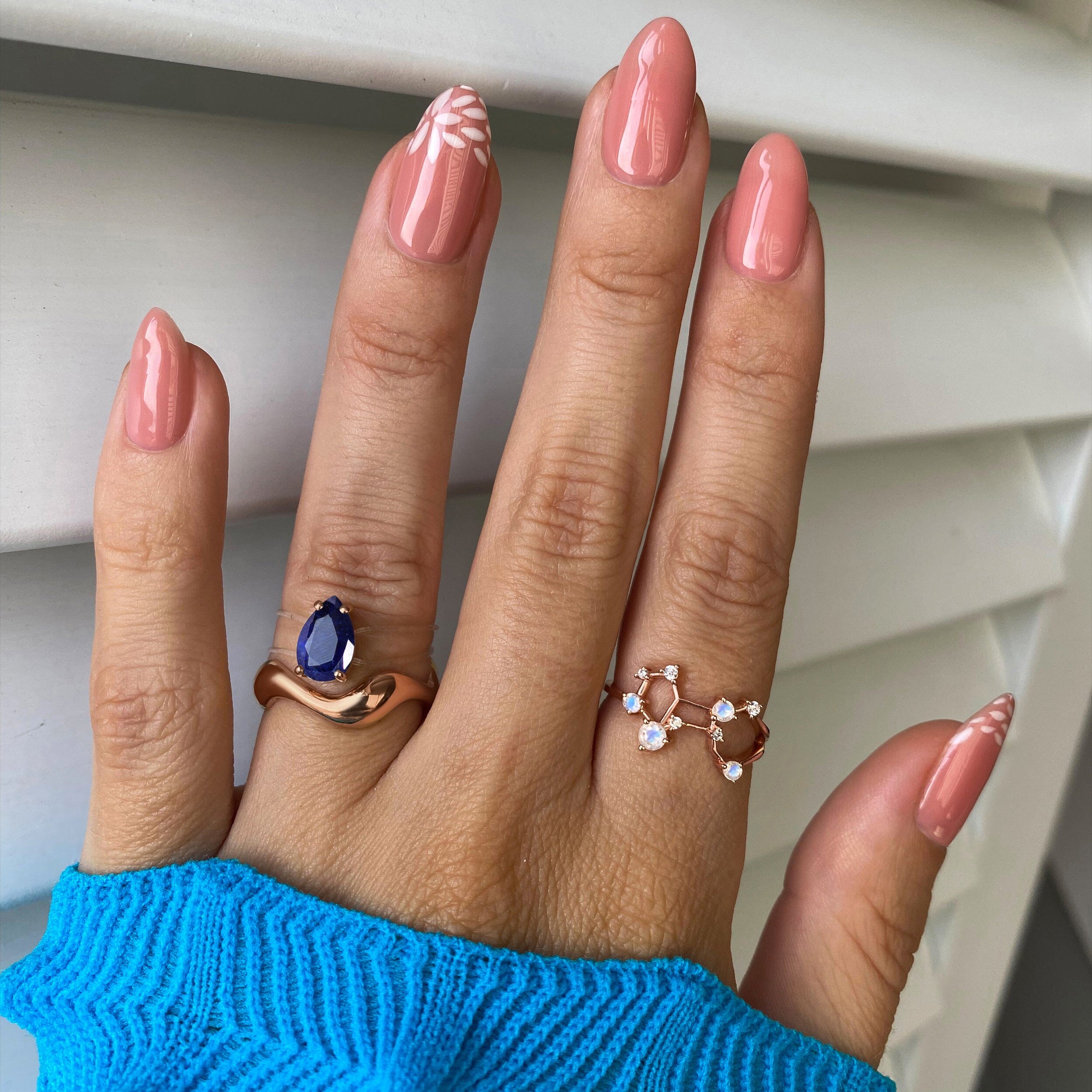 Moonstone Ring - Virgo Zodiac Constellation、mySite、hinf8tx79