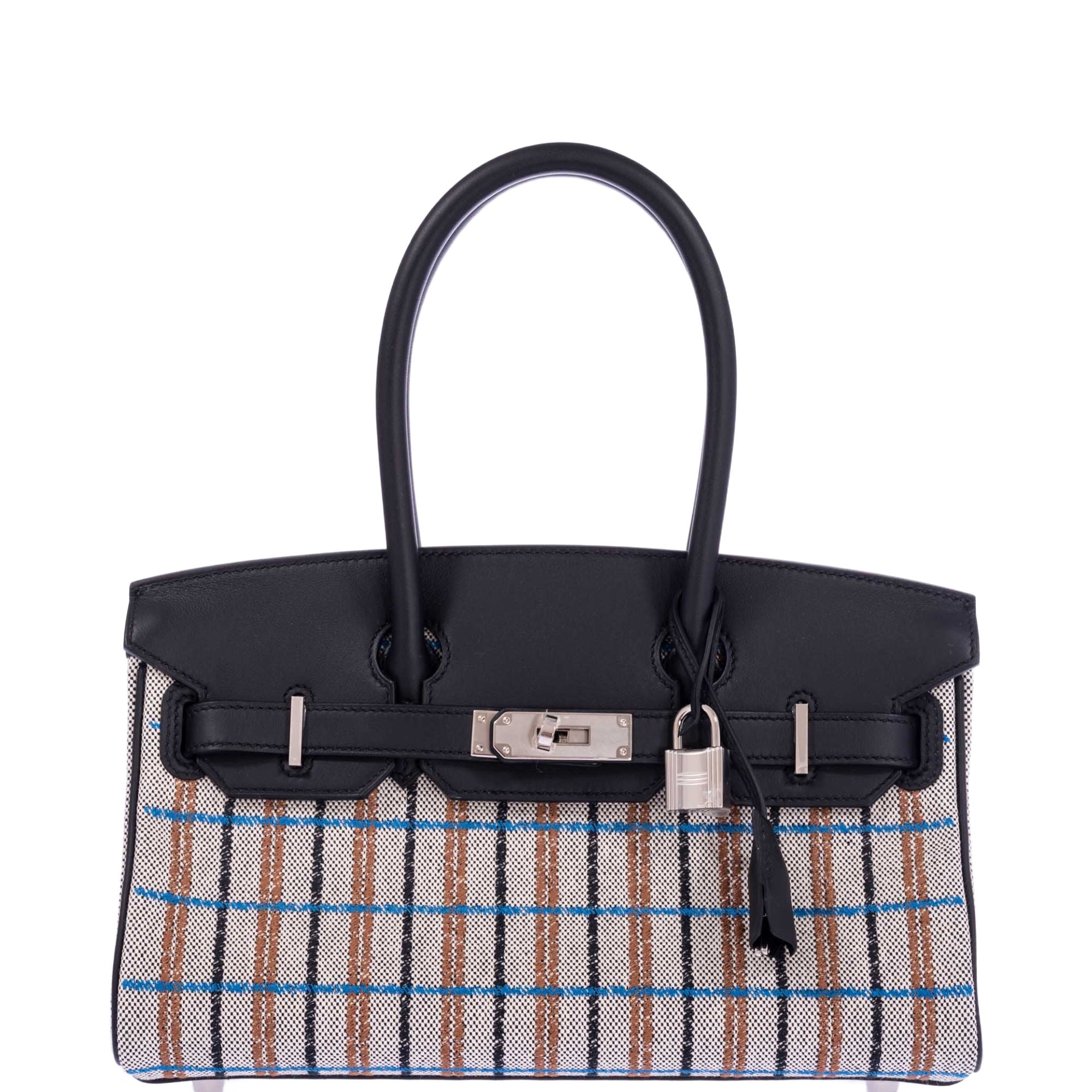 Hermès Birkin Shoulder Light 29 in Black Evercolor and Embroidered Toile Palladium Hardware、mySite、garminoutage.com