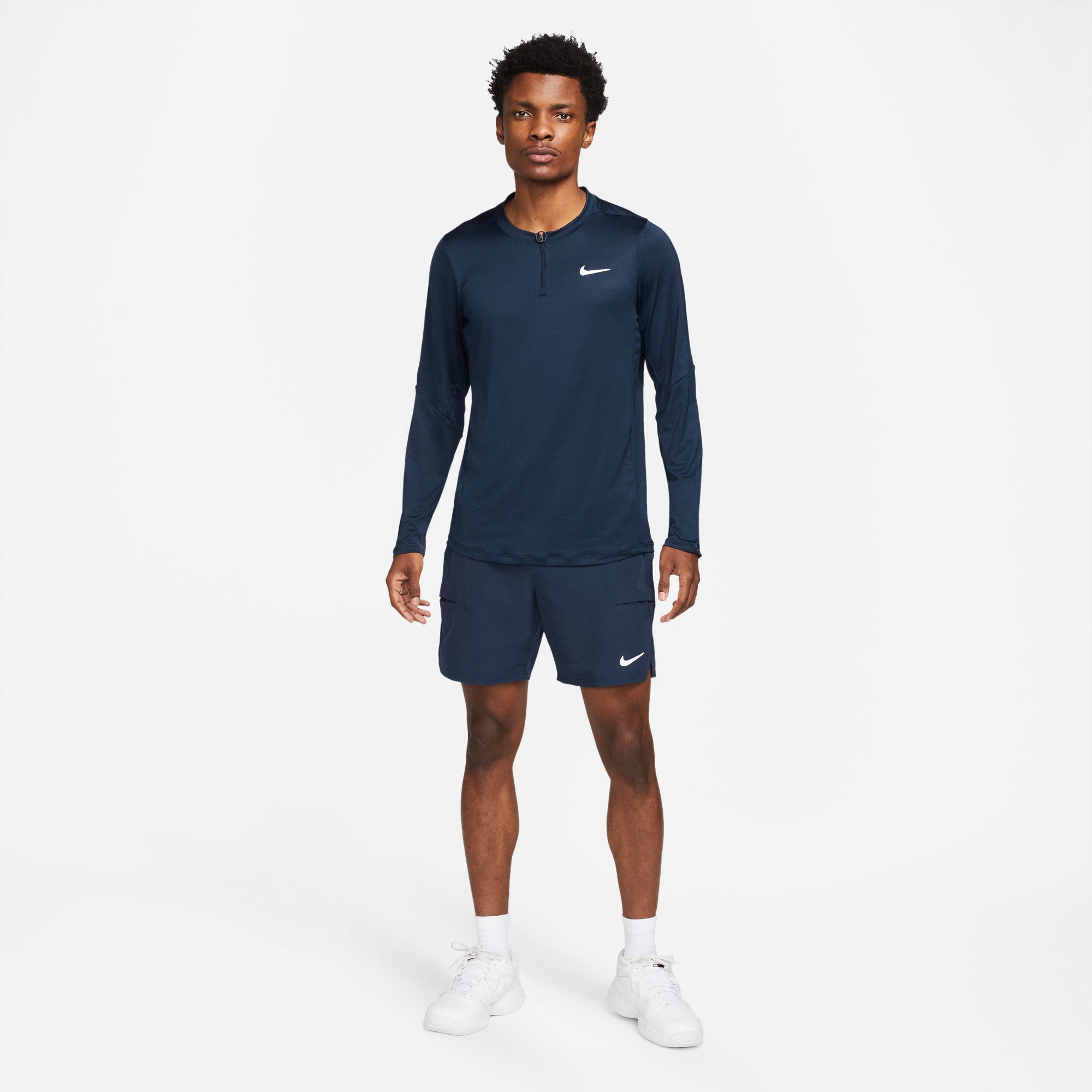 NikeCourt Dri-FIT Advantage Men's Long-Sleeve Half-Zip Tennis Shirt