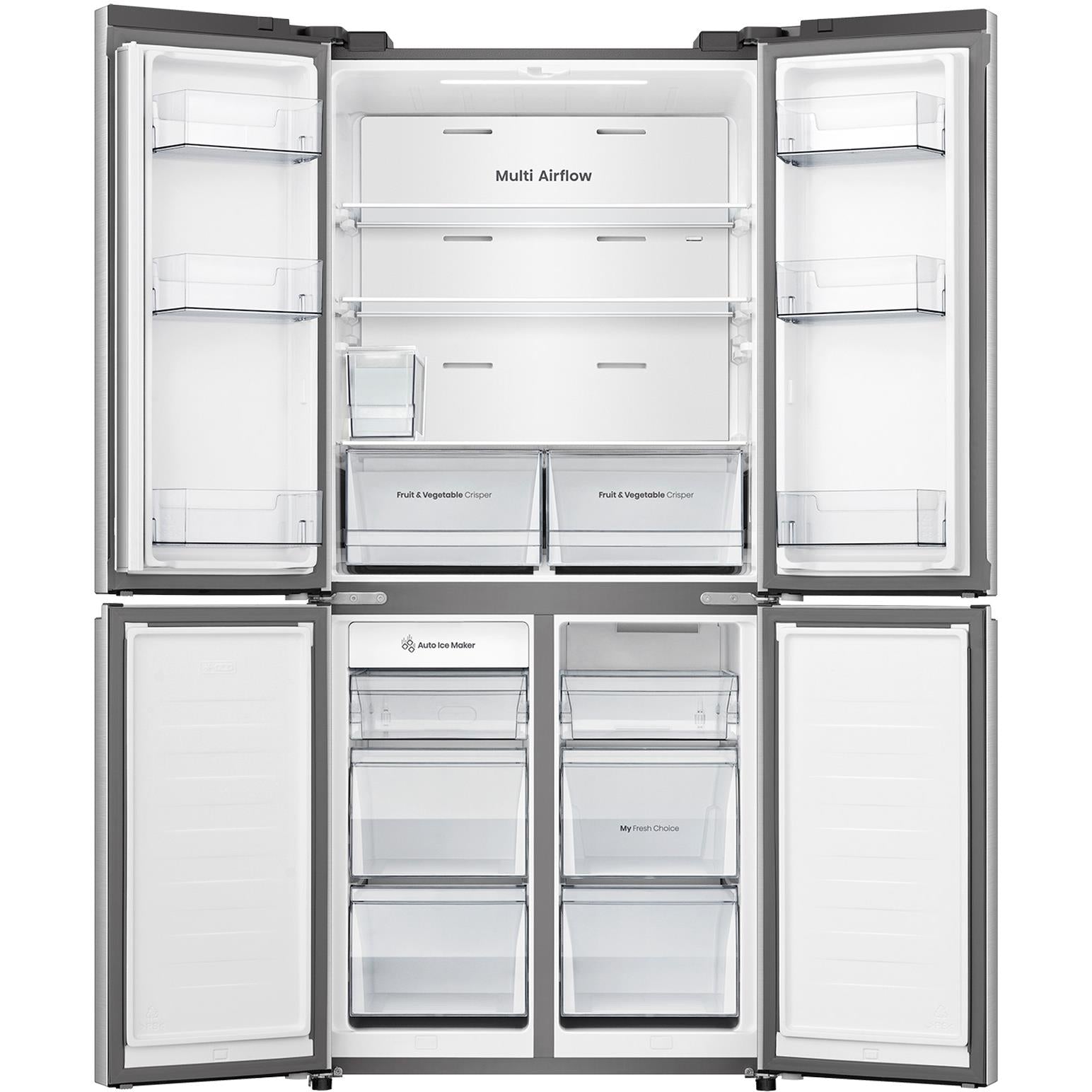Hisense HRCD483TSW 483L PureFlat Slim French Door Fridge (Silver)、mySite、camillekostekn