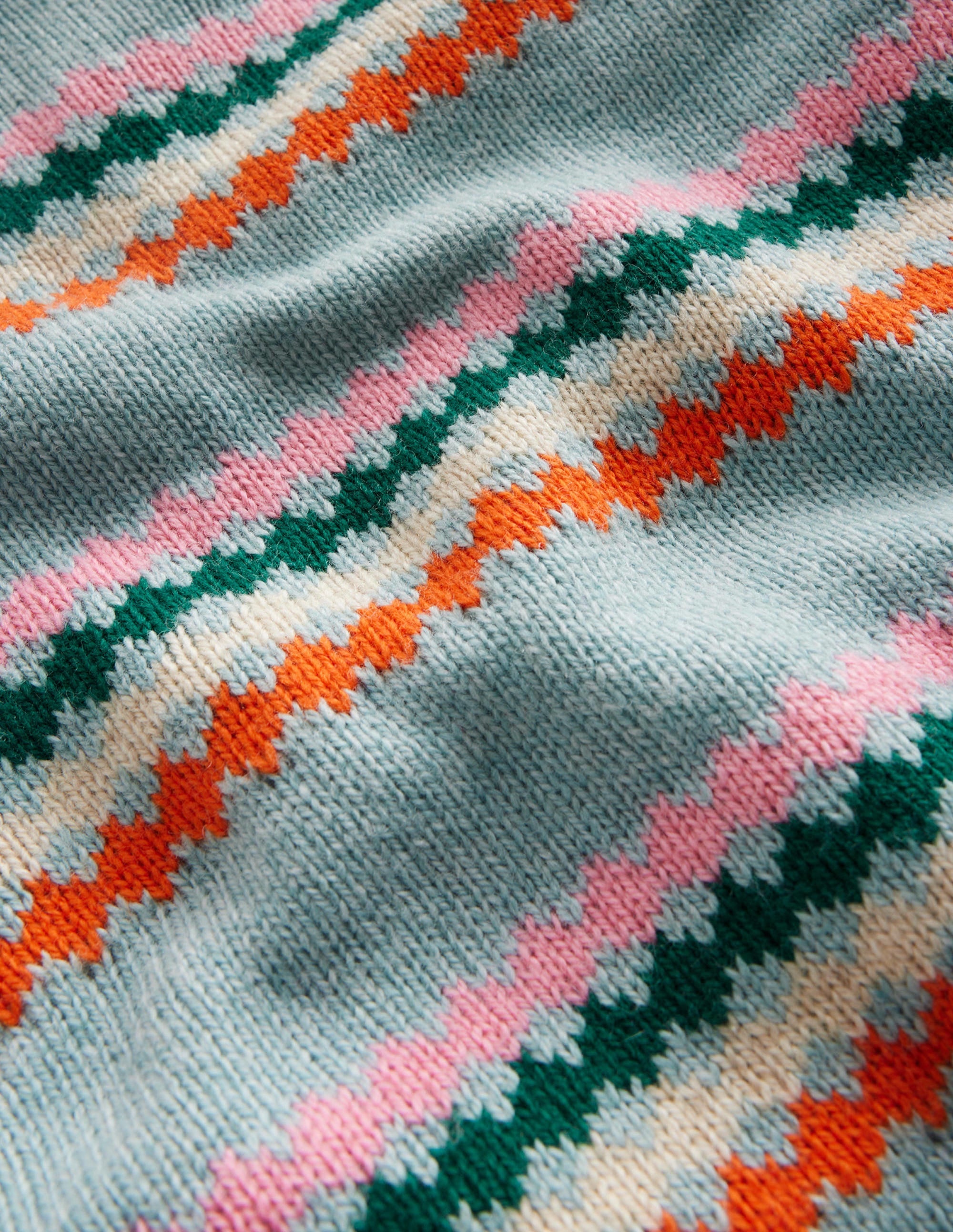  All Over Fair Isle Jumper-Dusk Blue Stripe、mySite、ashleygrahame