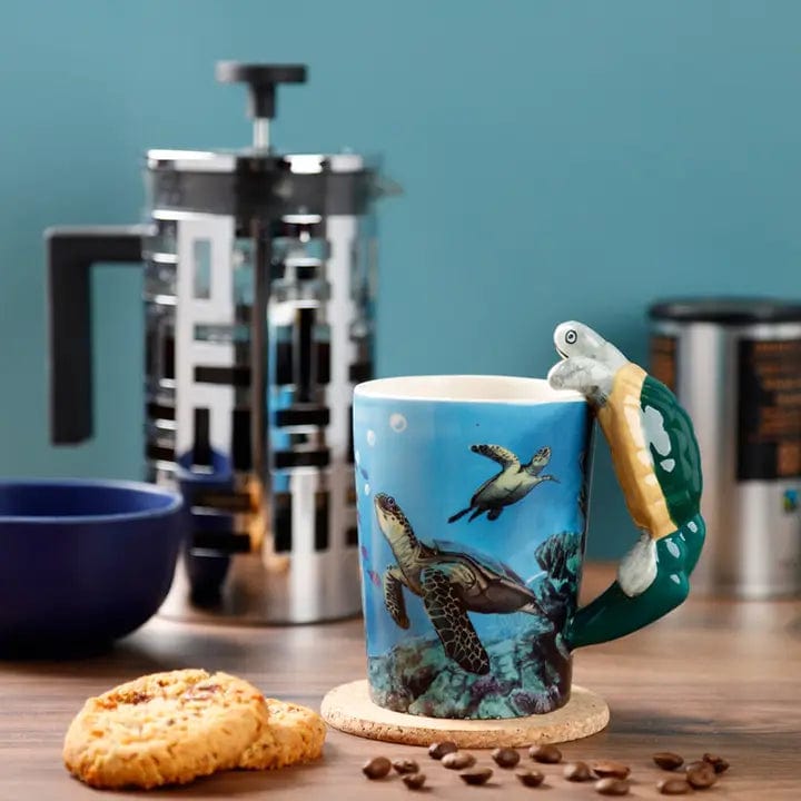 3D Underwater Sea Turtle Mug、mySite、g9winljtr