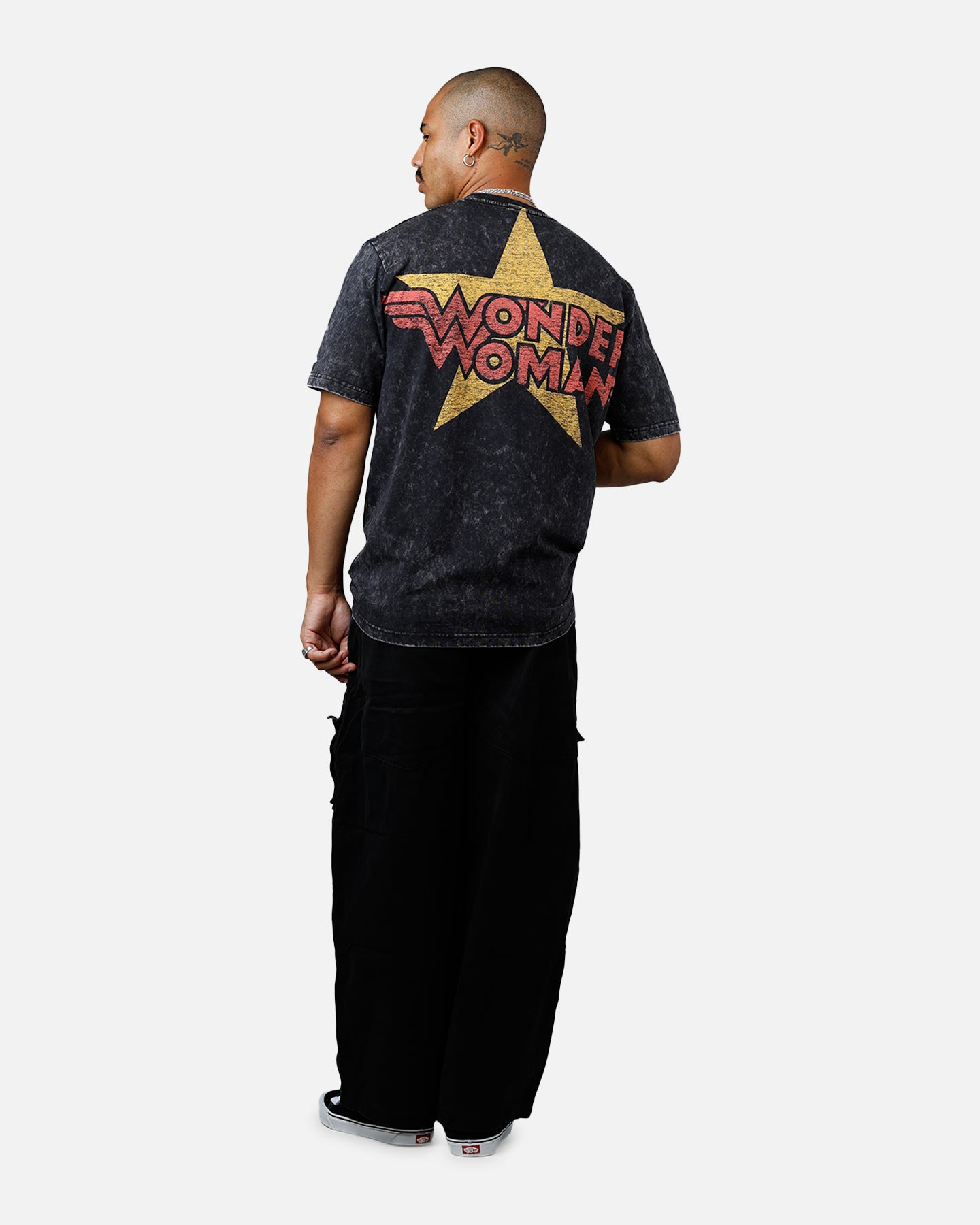 New Era X DC Wonder Women T-Shirt Washed Black、mySite、zt4zffjzw