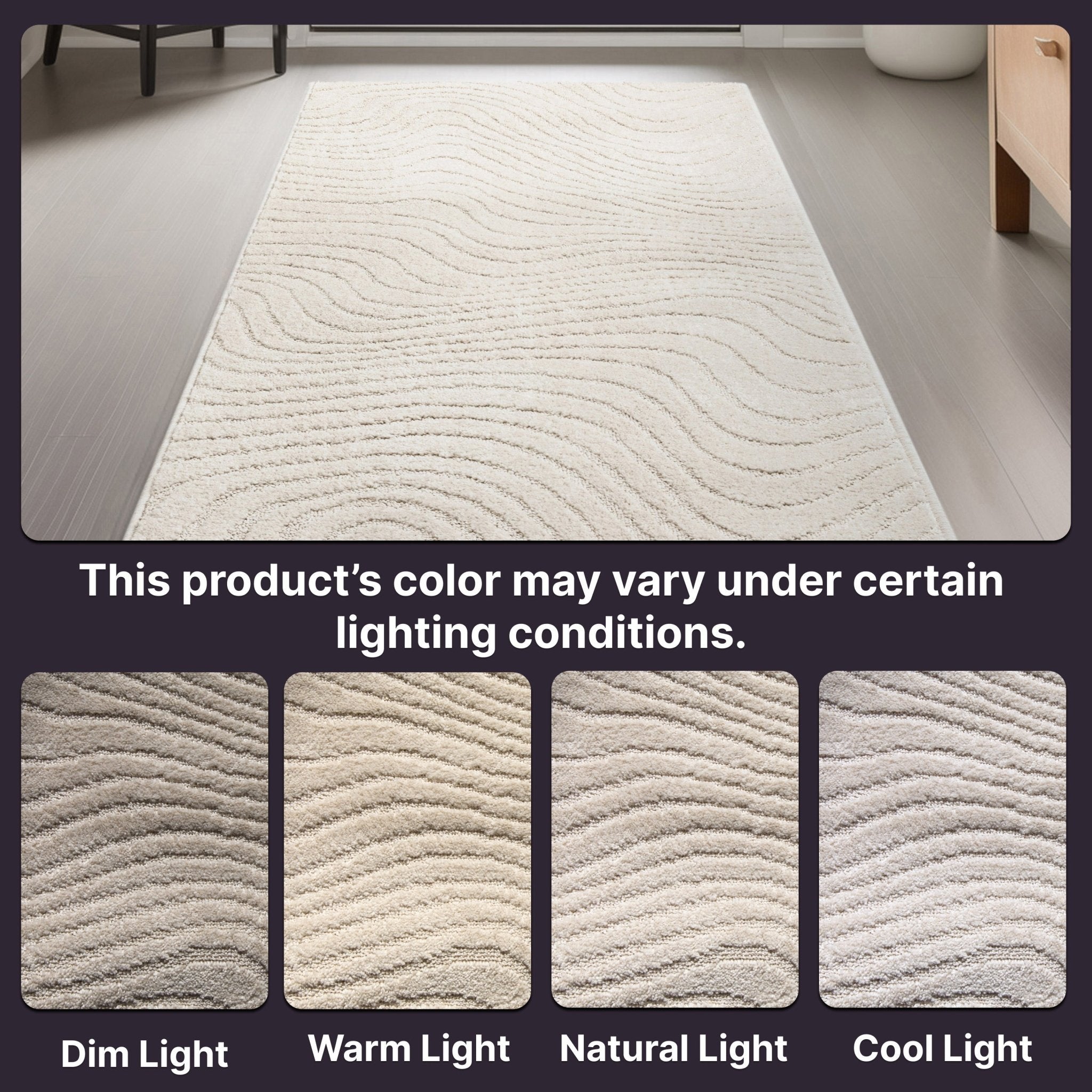 Custom Size Runner Sibi Modern Solid & Striped Ivory Choose Your Width x Choose Your Length Hallway Runner Rug、mySite、gigharbornorthrealestate