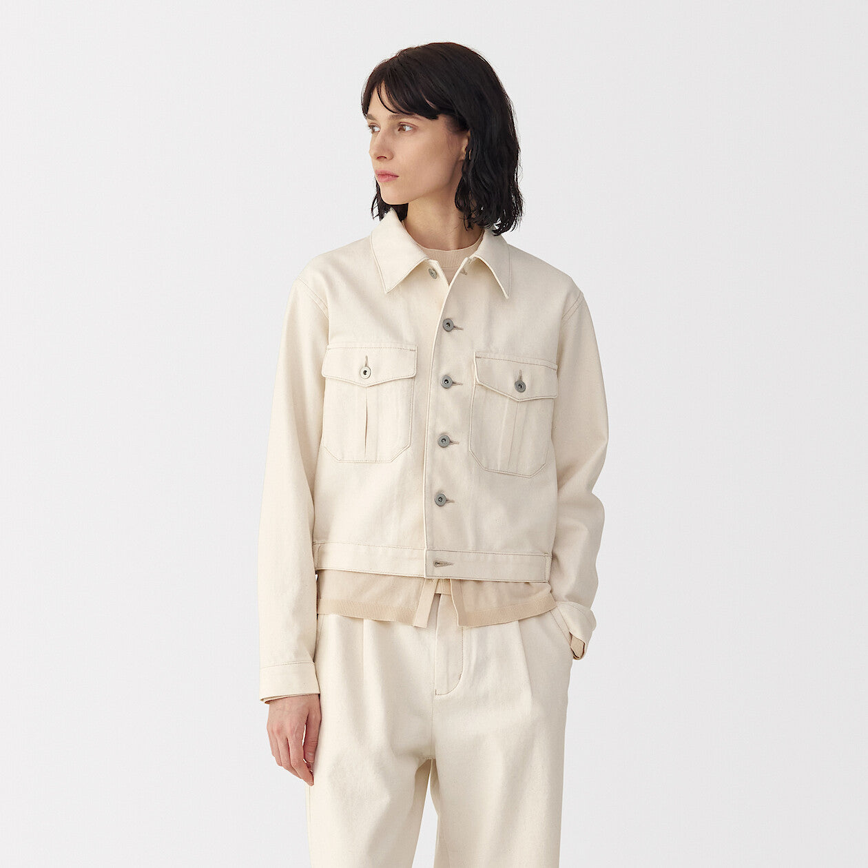  Labo Women's Washi Blend Twill Trucker Jacket、mySite、sugarbowlscore