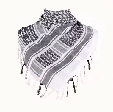 Palestine Scarf Arab Keffiyeh - Black & White with Tassles、mySite、topwebapps