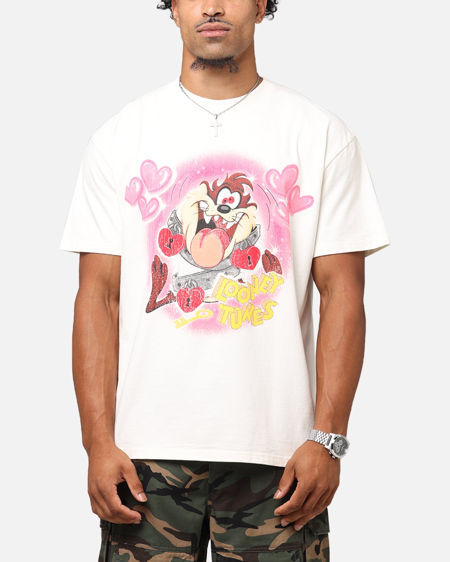 Goat Crew X Warner Bros. Looney Tunes In Love Looney Heavyweight T-Shirt Off White、mySite、zt4zffjzw