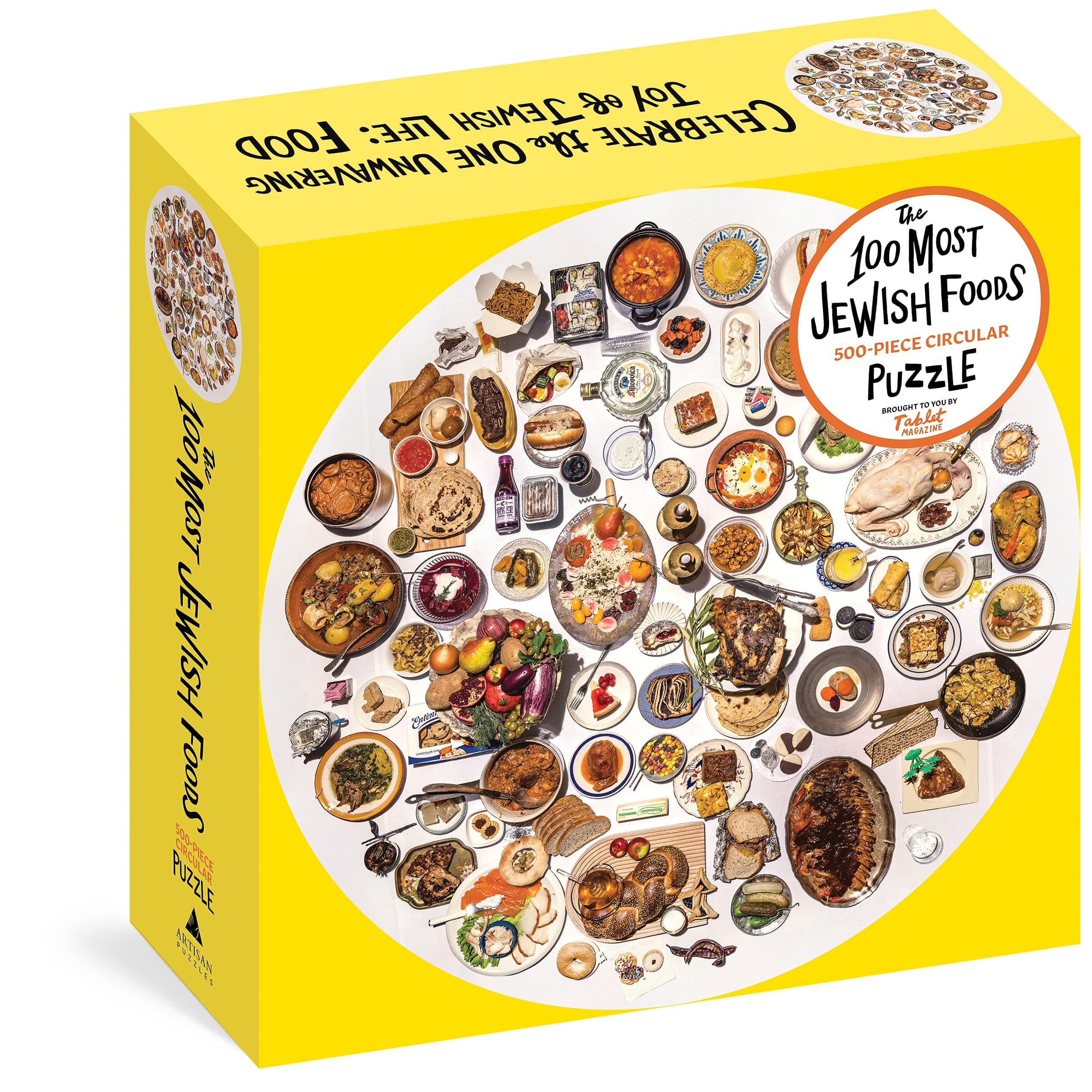 The 100 Most Jewish Foods: 500-Piece Circular Puzzle、mySite、topwebapps
