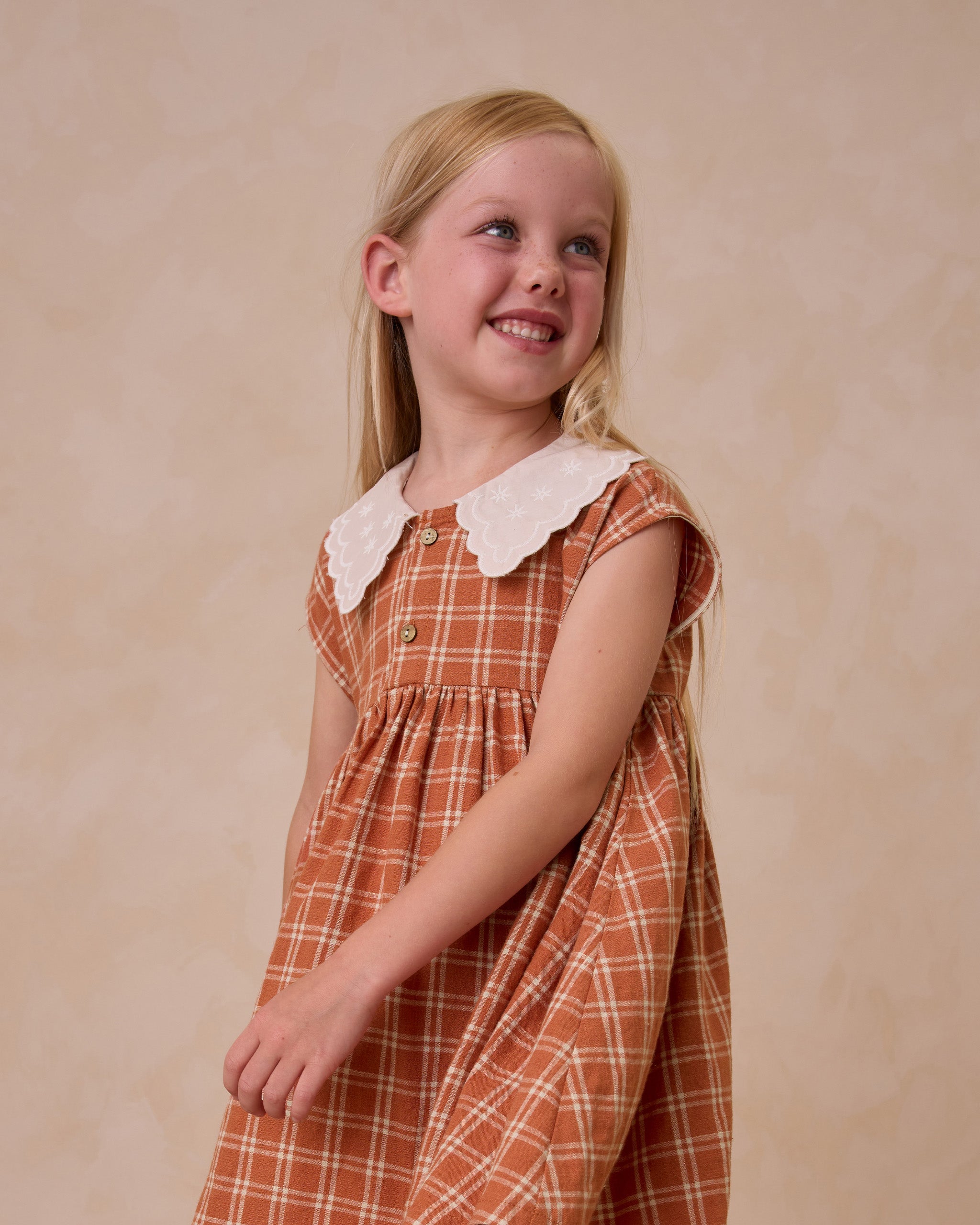  Collared Babydoll Dress || Poppy Check、mySite、layawaytickets