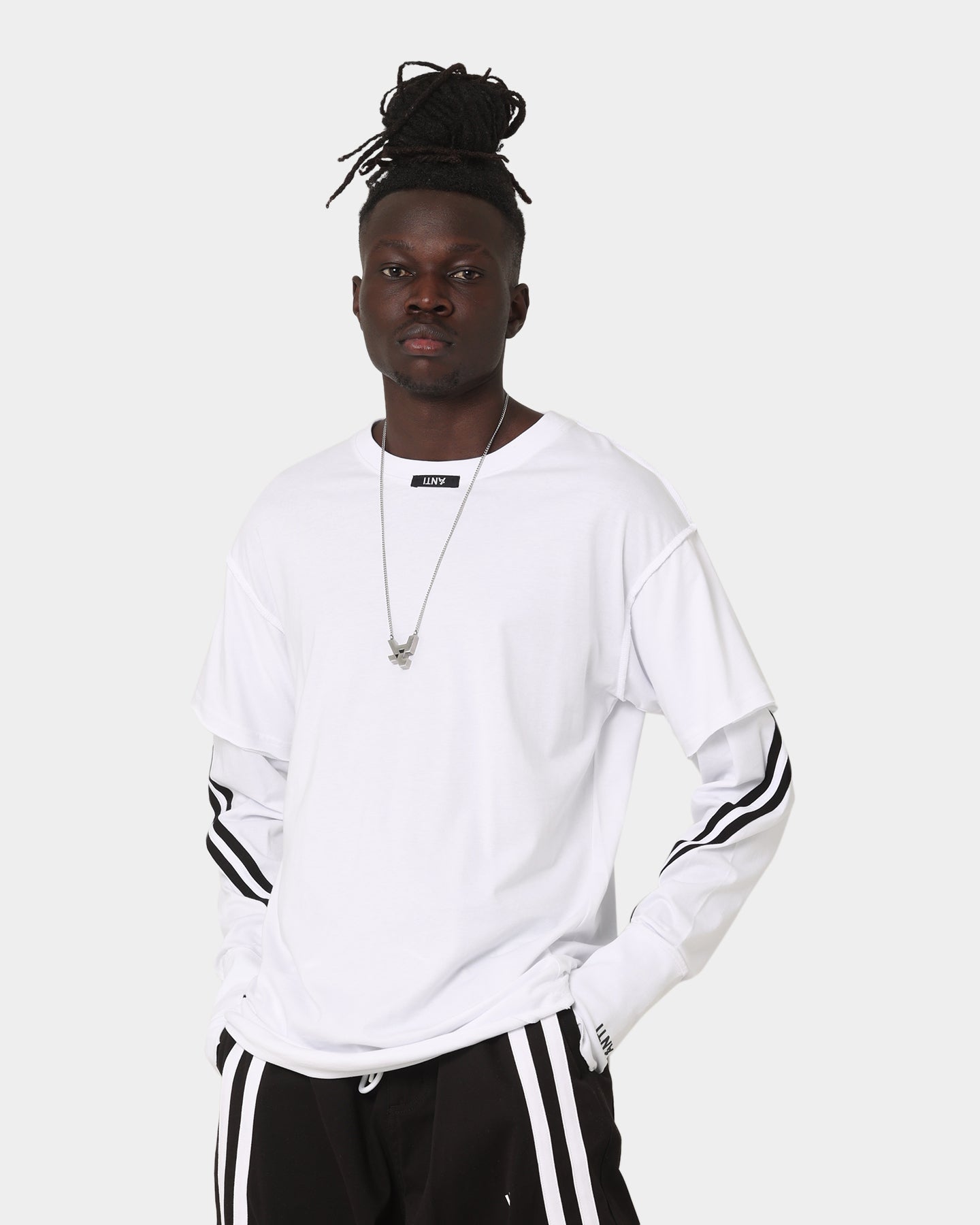 The Anti Order Anti Sport Layered Long Sleeve T-Shirt White/Black、mySite、zt4zffjzw