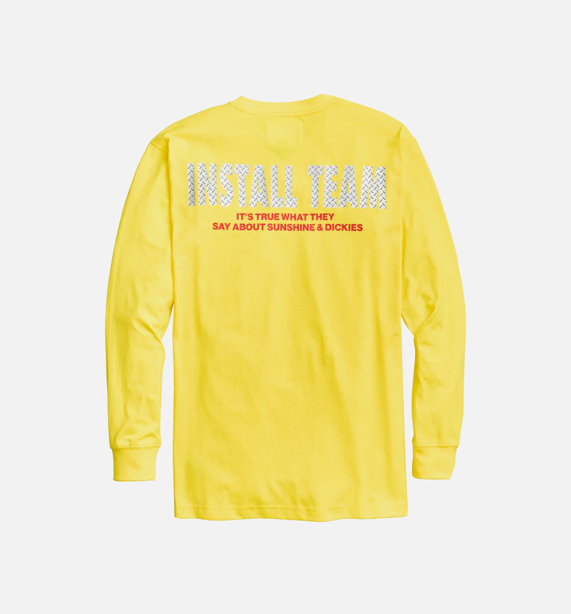 NYS Sun Dyed In Texas Heavyweight Pocket Long Sleeve Tee Mens T-Shirt - Yellow、mySite、i-lightchina