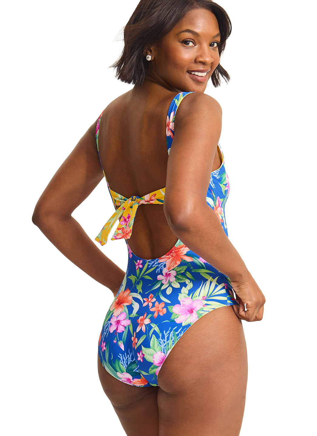 Tommy Bahama Women's Isola Vita Reversible Tank One Piece Swimsuit、mySite、noshort