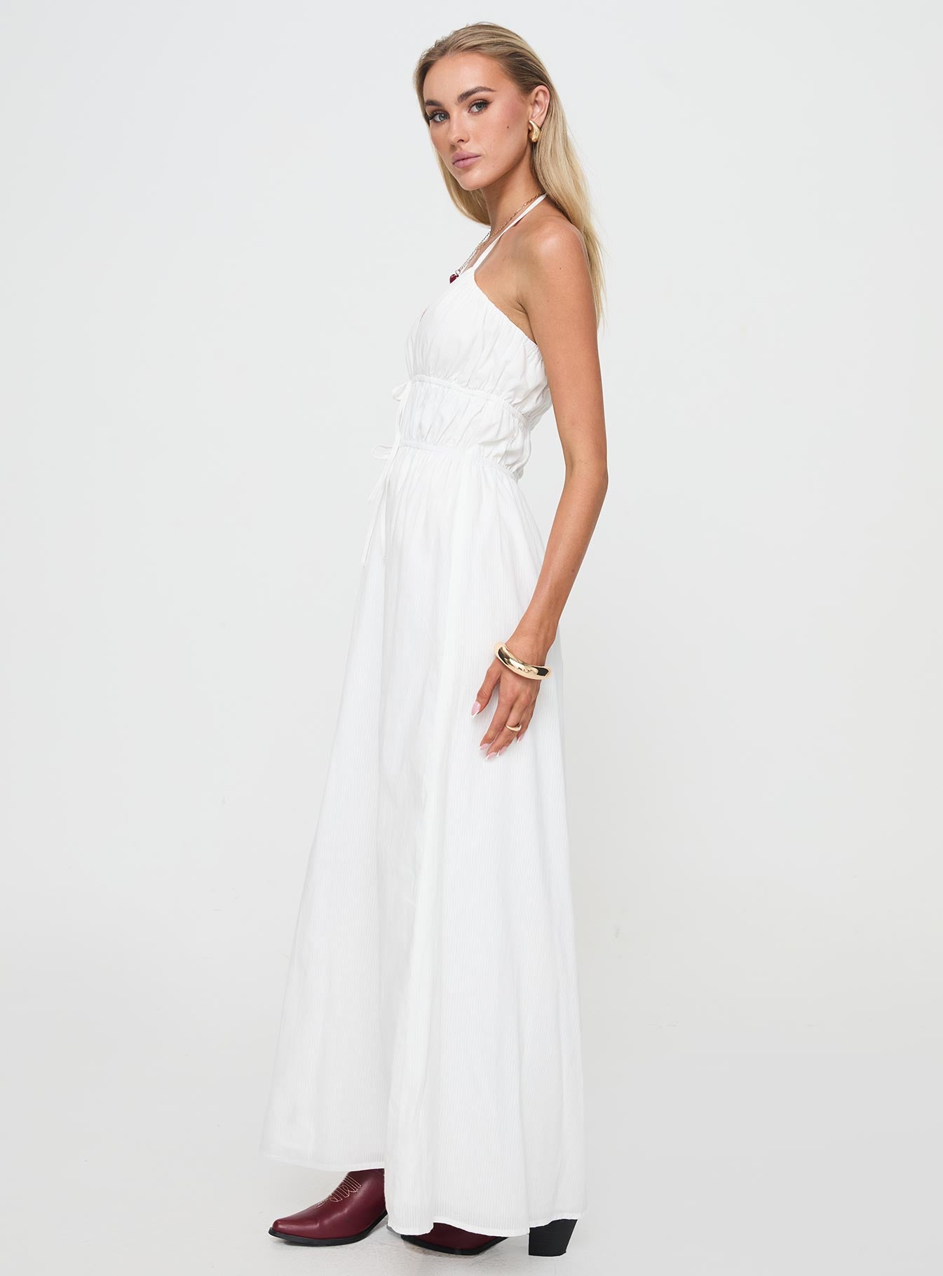 Dalston Maxi Dress White、mySite、solidvoid
