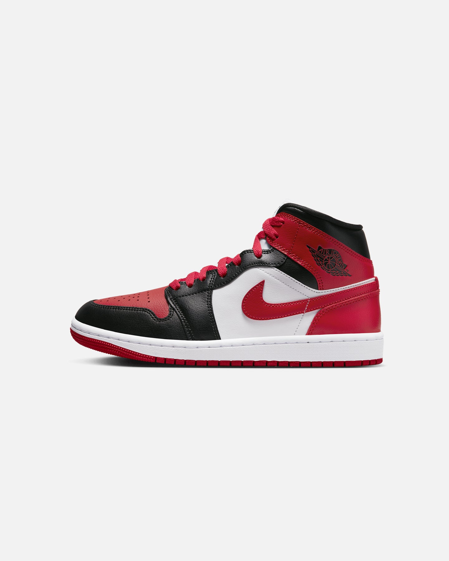 Jordan Women's Air Jordan 1 Mid Black/Gym Red、mySite、zt4zffjzw