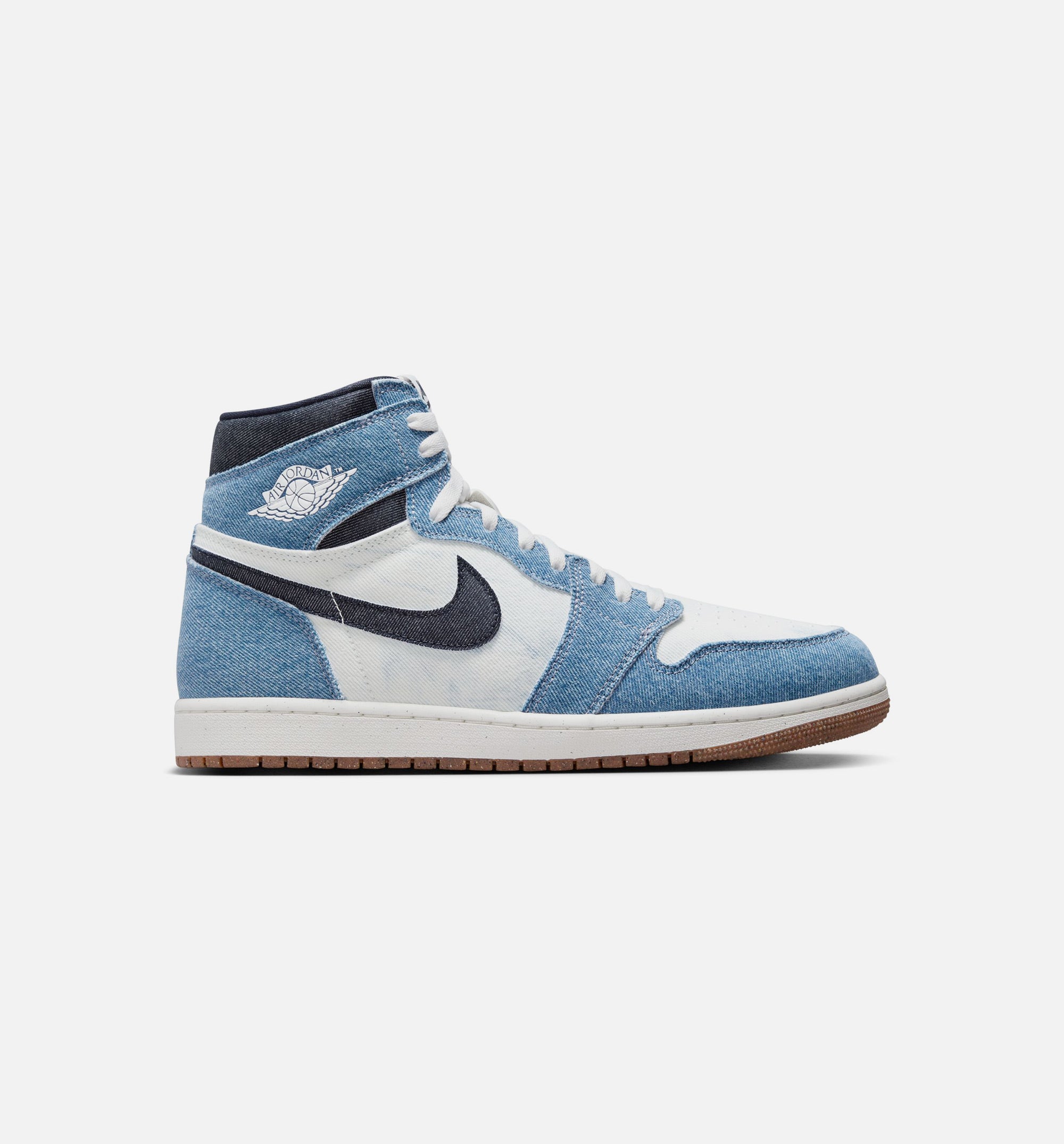 Air Jordan 1 Retro High OG Denim Mens Lifestyle Shoe - Summit White/Obsidian/Summit White/Gum Medium Brown Free Shipping、mySite、dreamappss