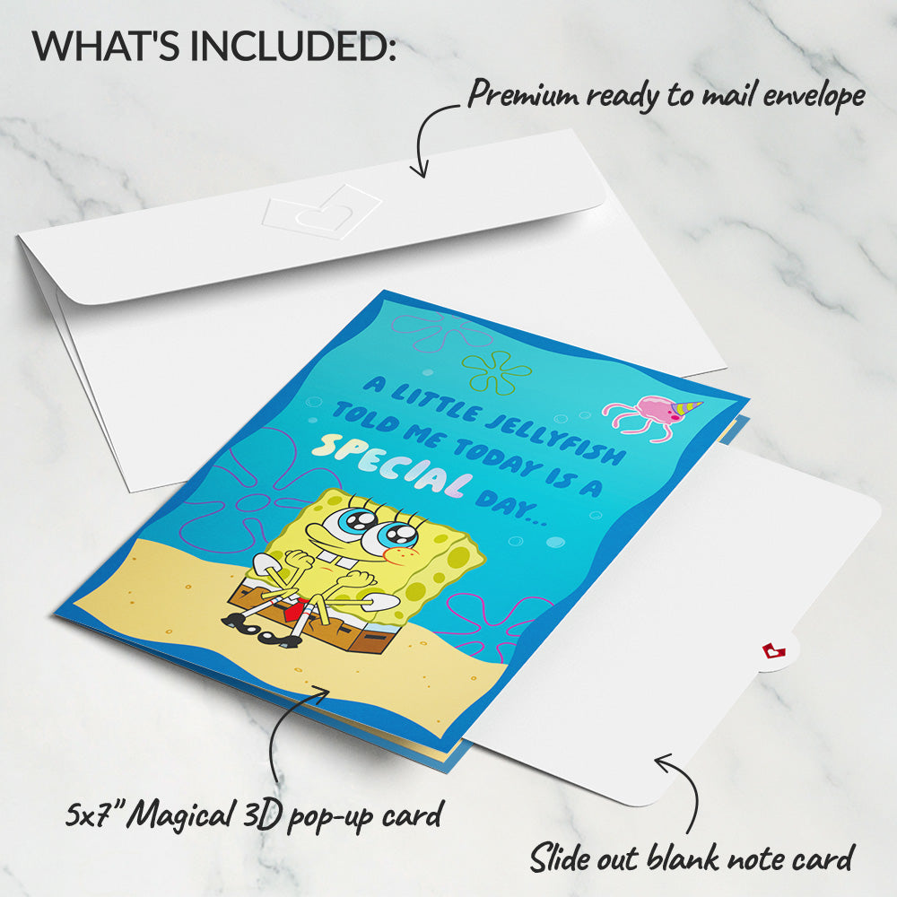 SpongeBob SquarePants Happy Birthday Pop-Up Card、mySite、solidvoid