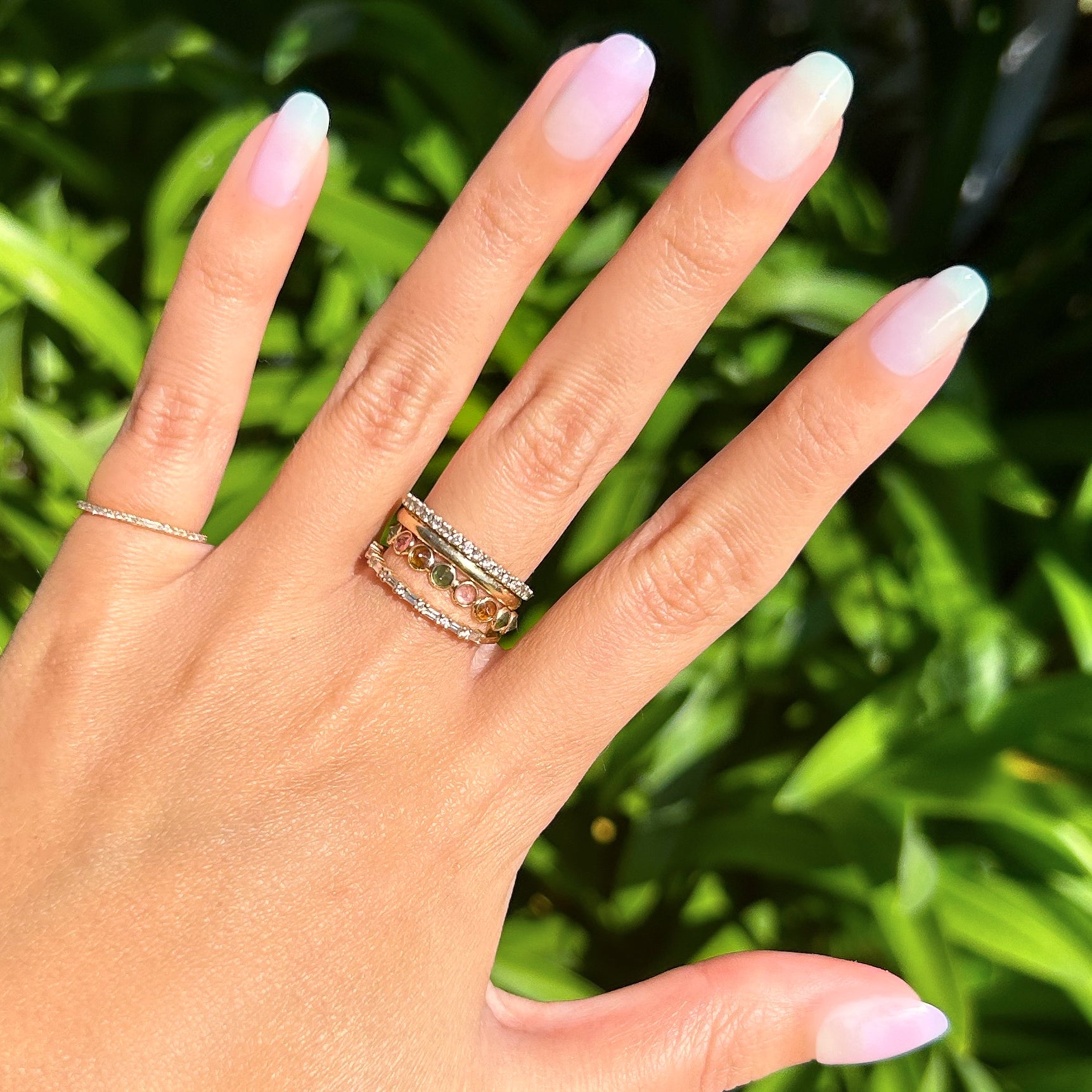 Tie Dye - Press-On | Short | Round、mySite、solidvoid