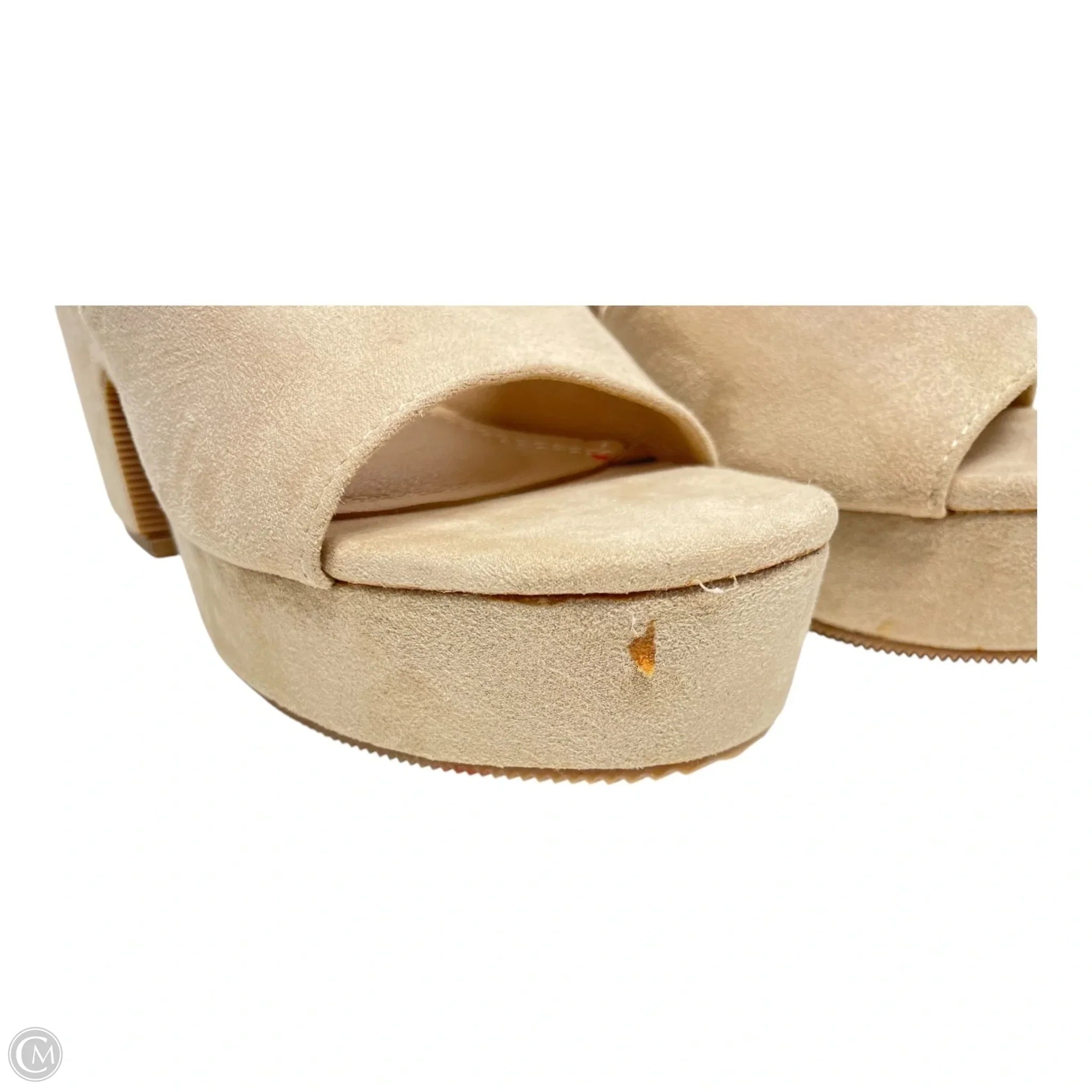 Shoes Heels Block By CHASE & CHLOE In Beige, Size: 6、mySite、garagedoors4me