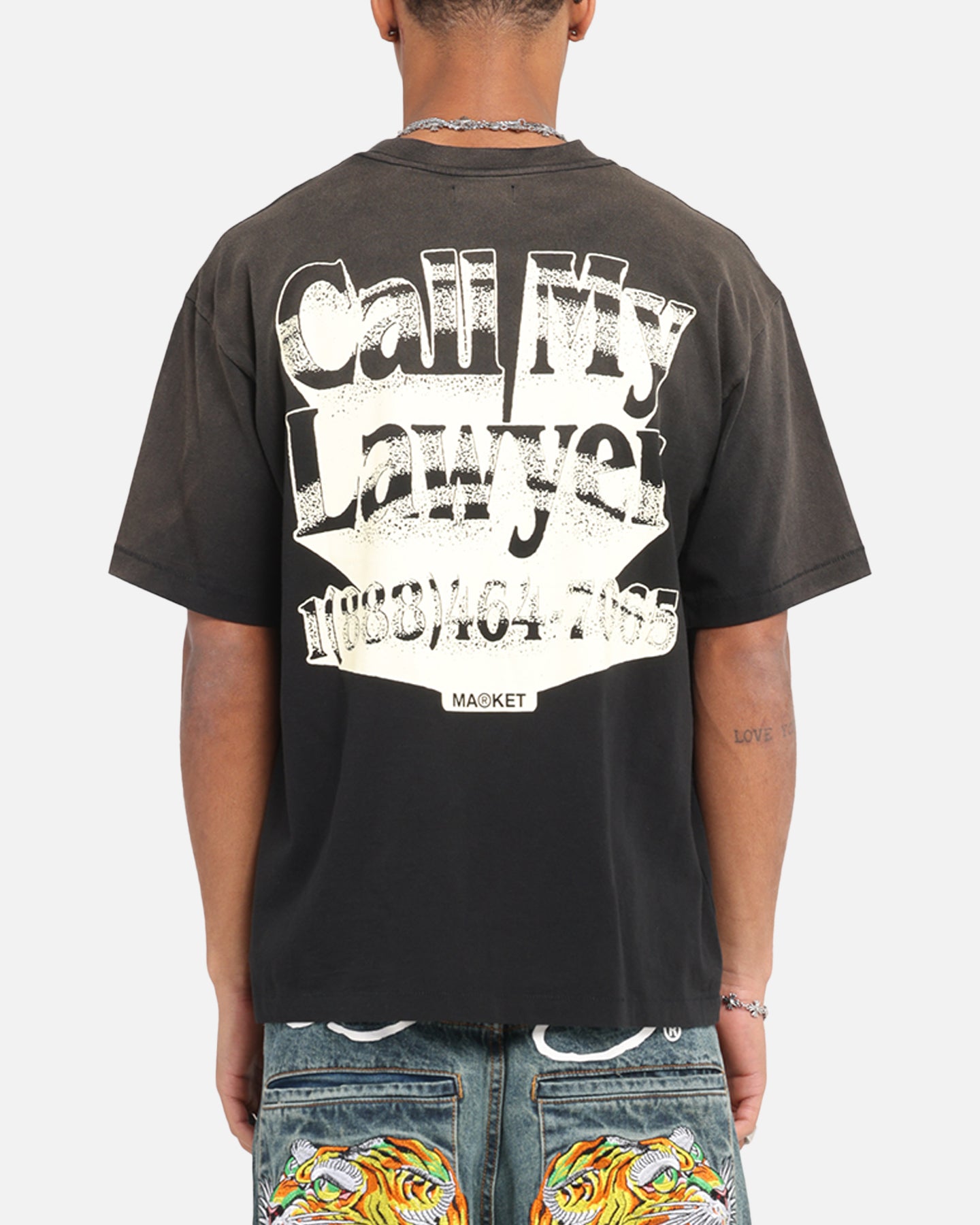 Market Call My Lawyer 3D T-Shirt Faded Black、mySite、zt4zffjzw