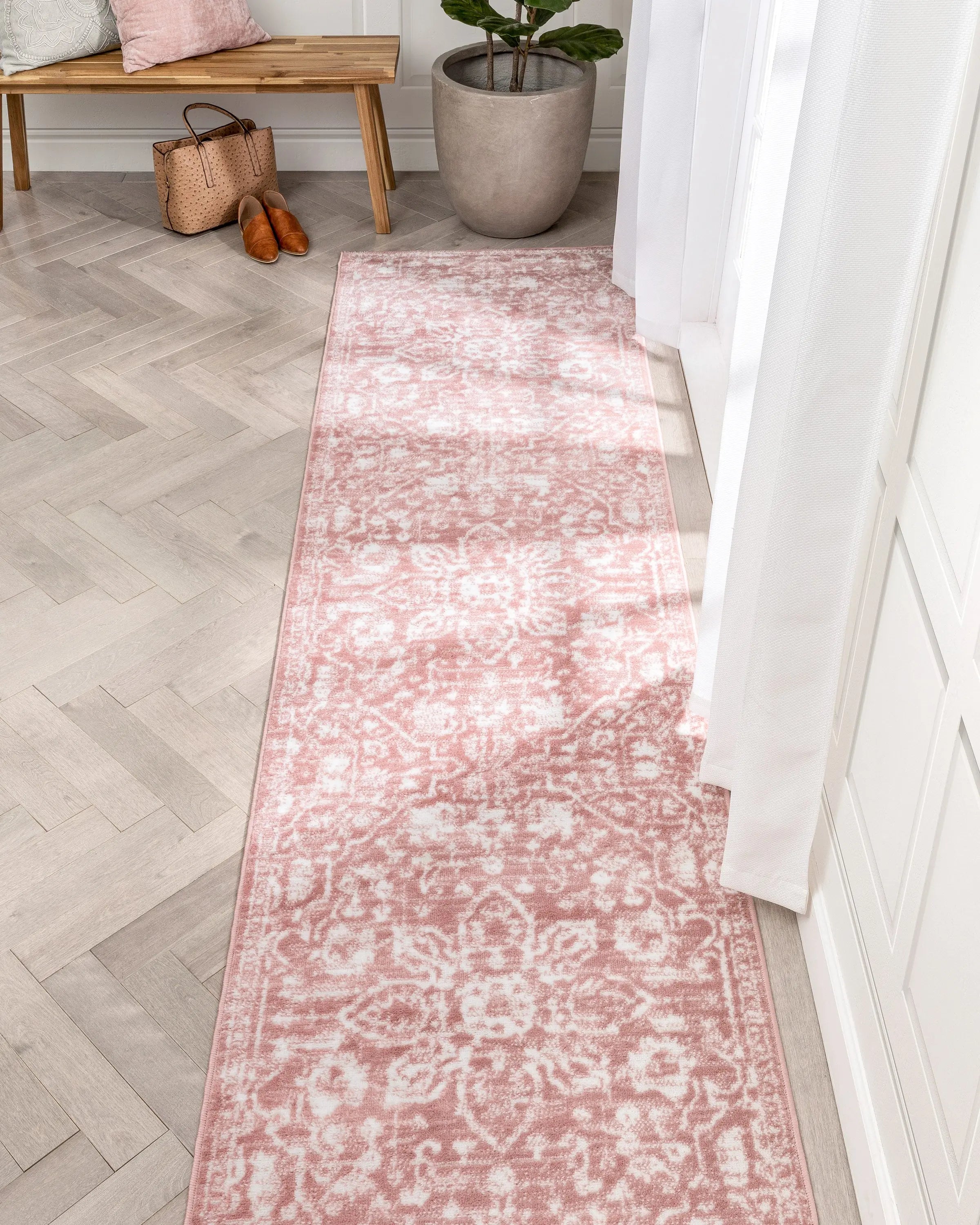 Disa Vintage Medallion Blush Soft Rug By Chill Rugs、mySite、gigharbornorthrealestate