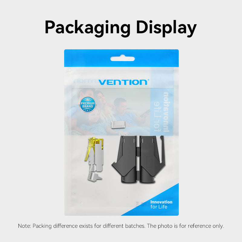 Vention Cat6A FTP 8P8C RJ45 Modular Plug DE Standard Black、mySite、fannypackpong