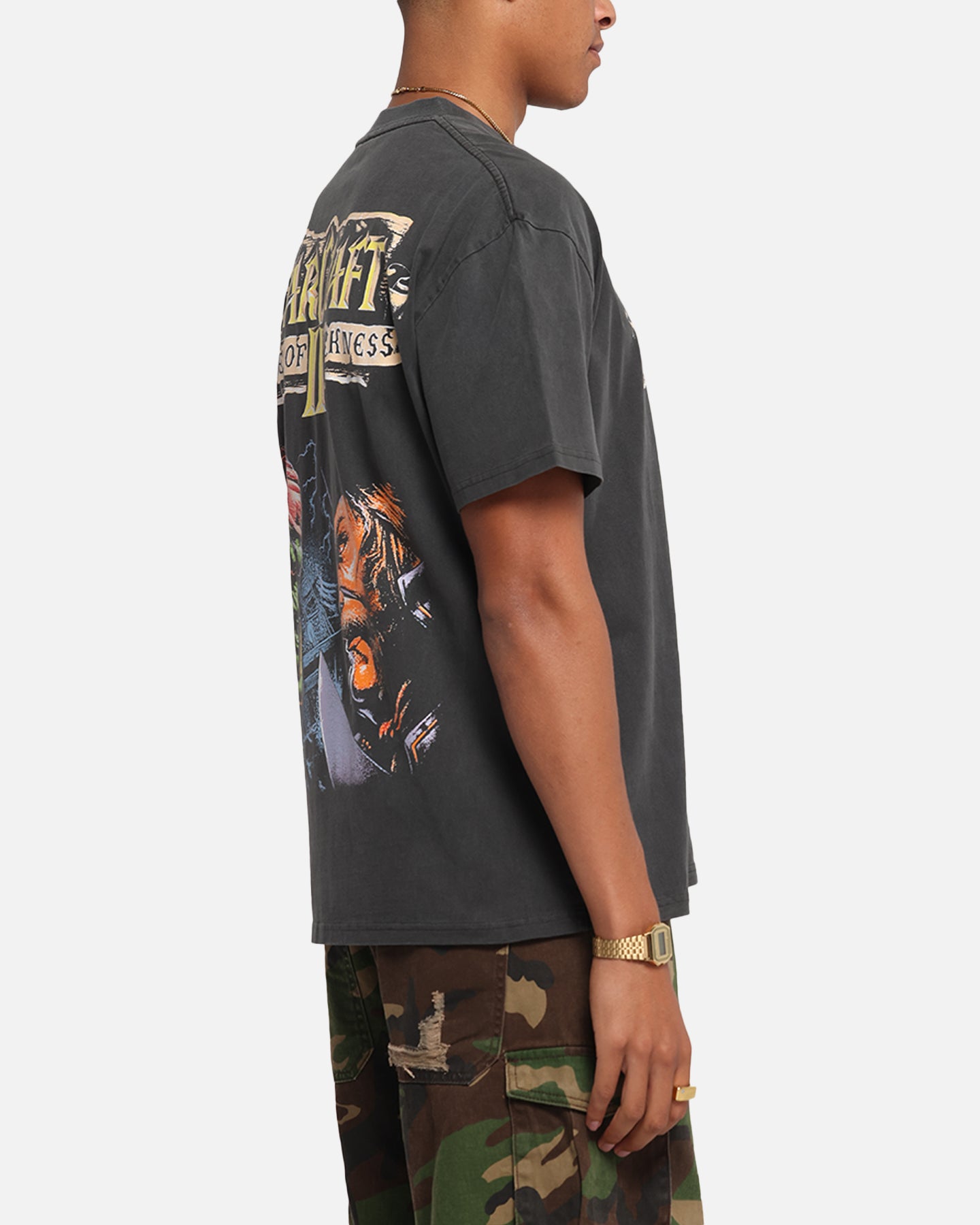 American Thrift X Warcraft II: Tides Of Darkness Heavy T-Shirt Black Wash、mySite、zt4zffjzw