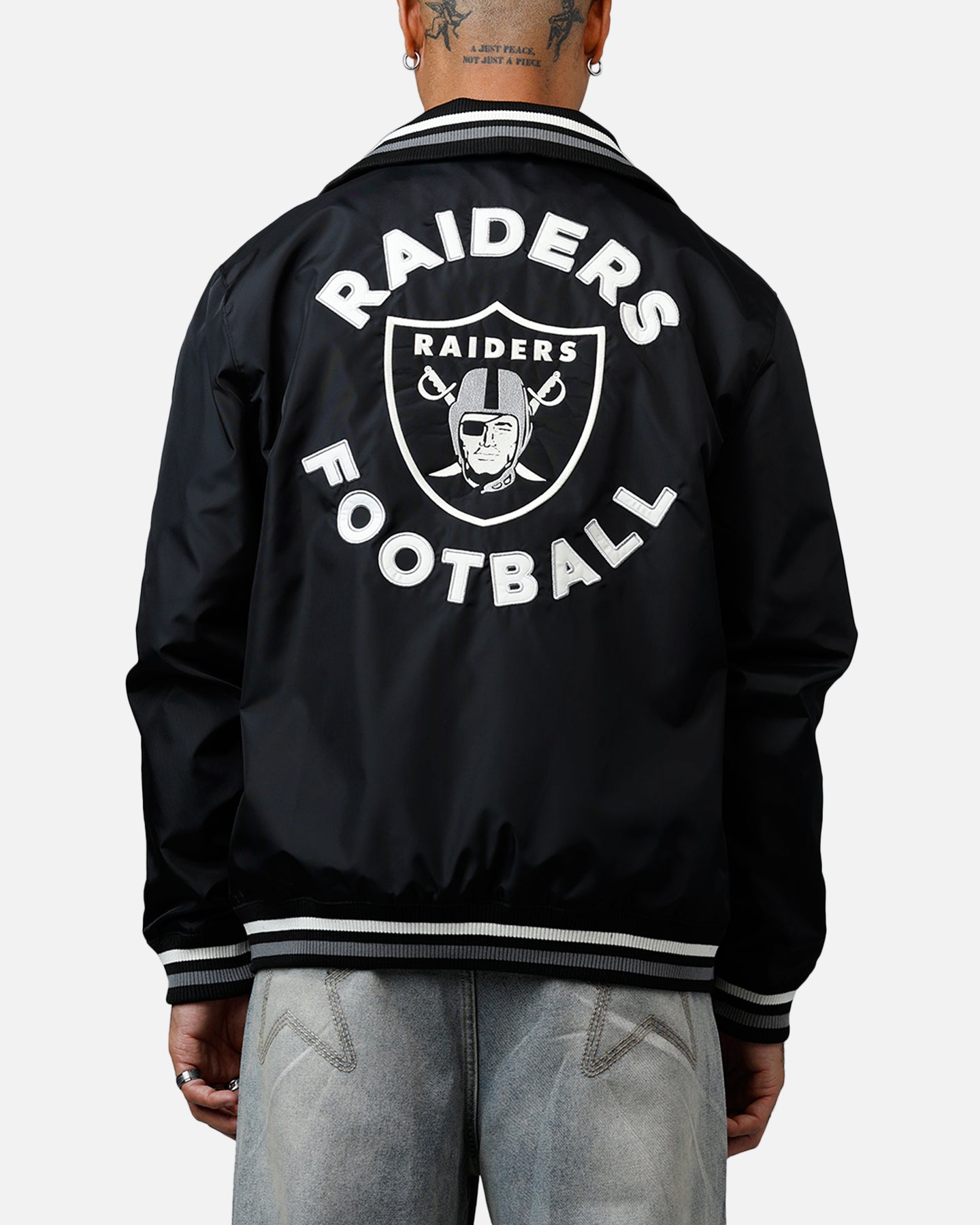 New Era Las Vegas Raiders Throwback Jacket Black、mySite、zt4zffjzw