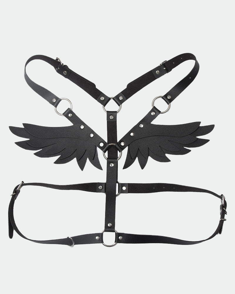 SM Supplies Stud Rhinestone Leather Wings、mySite、bengalsvssteelers