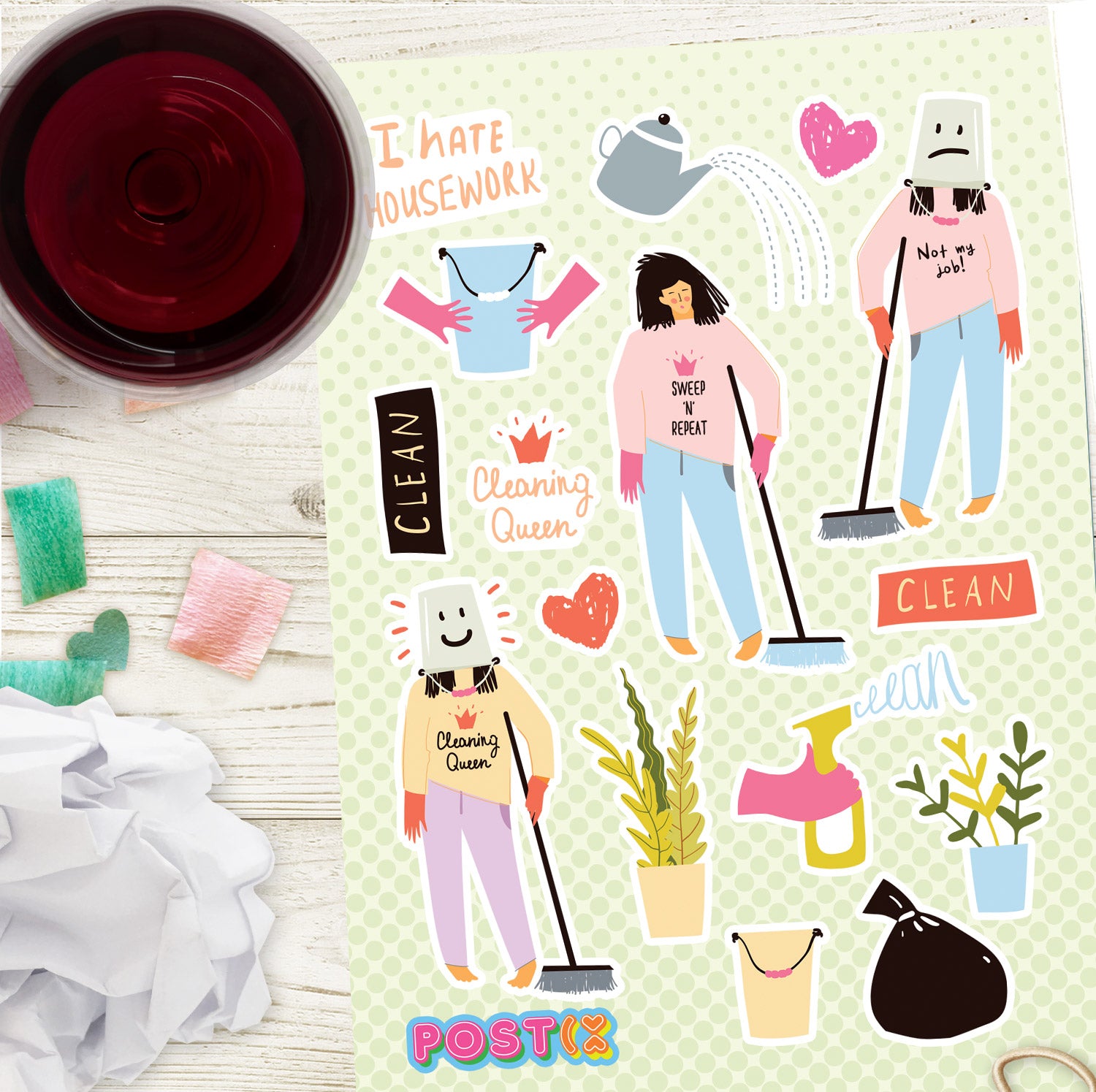  Not My Job Sticker Sheet、mySite、ghnorth