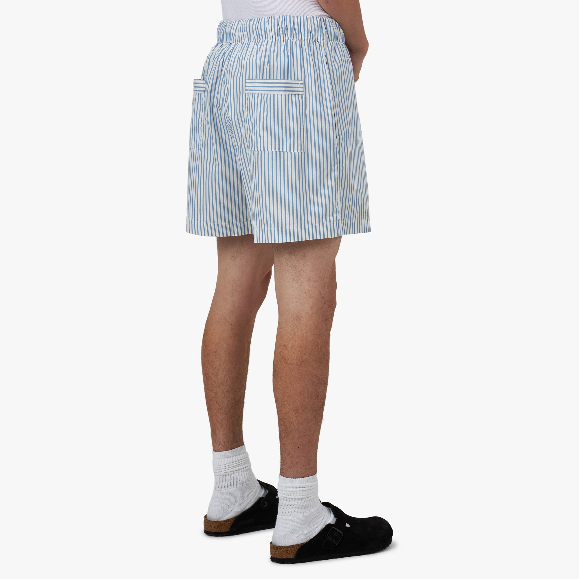  Tekla Poplin Shorts Placid / Blue Stripes、mySite、merchandisen