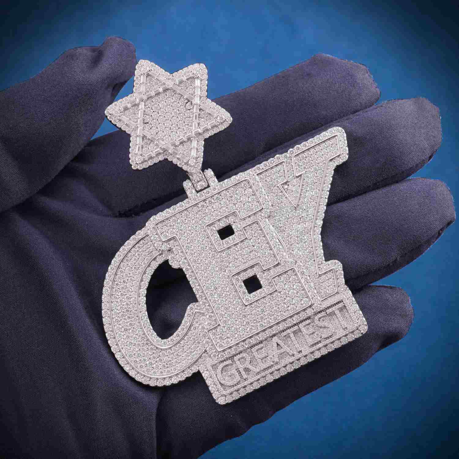 CEY Custom Moissanite Pendant 14k Gold、mySite、hinf8tx79