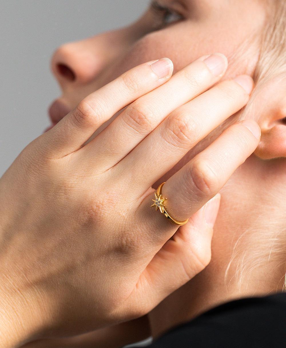  Hedda Ring 18ct Gold Plated