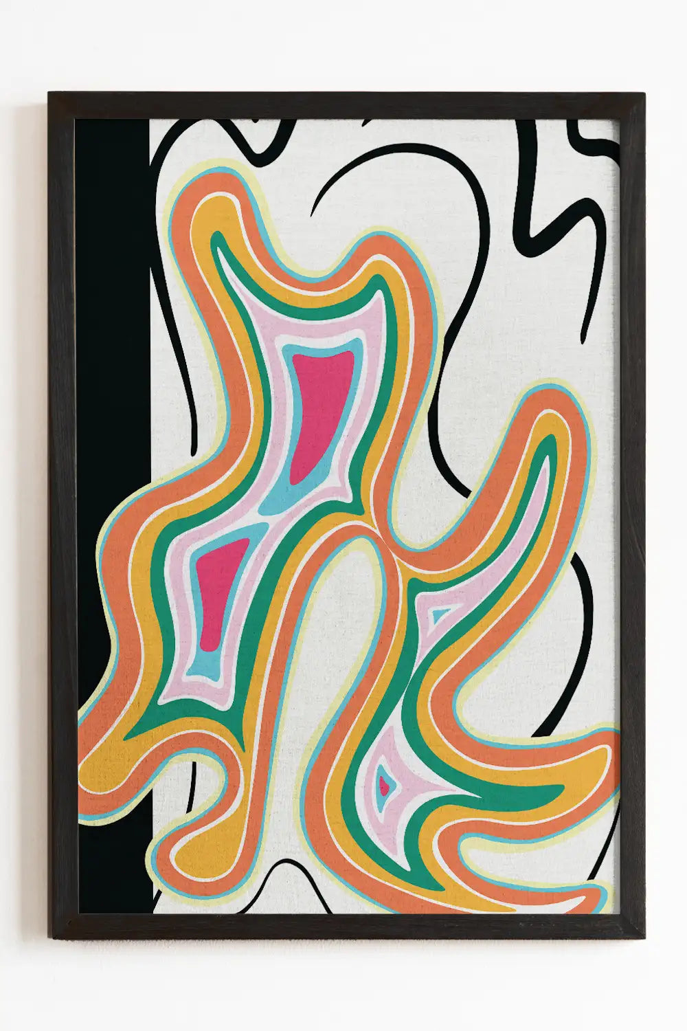 Abstract Canyon Geometric Art Print、mySite、gigharbornorthrealestate