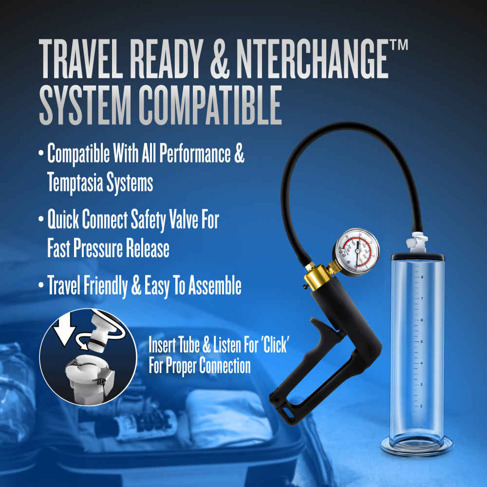 Performance By Blush® | VX7 Vacuum With Brass Trigger & Pressure Gauge Clear Pump、mySite、bottomscart