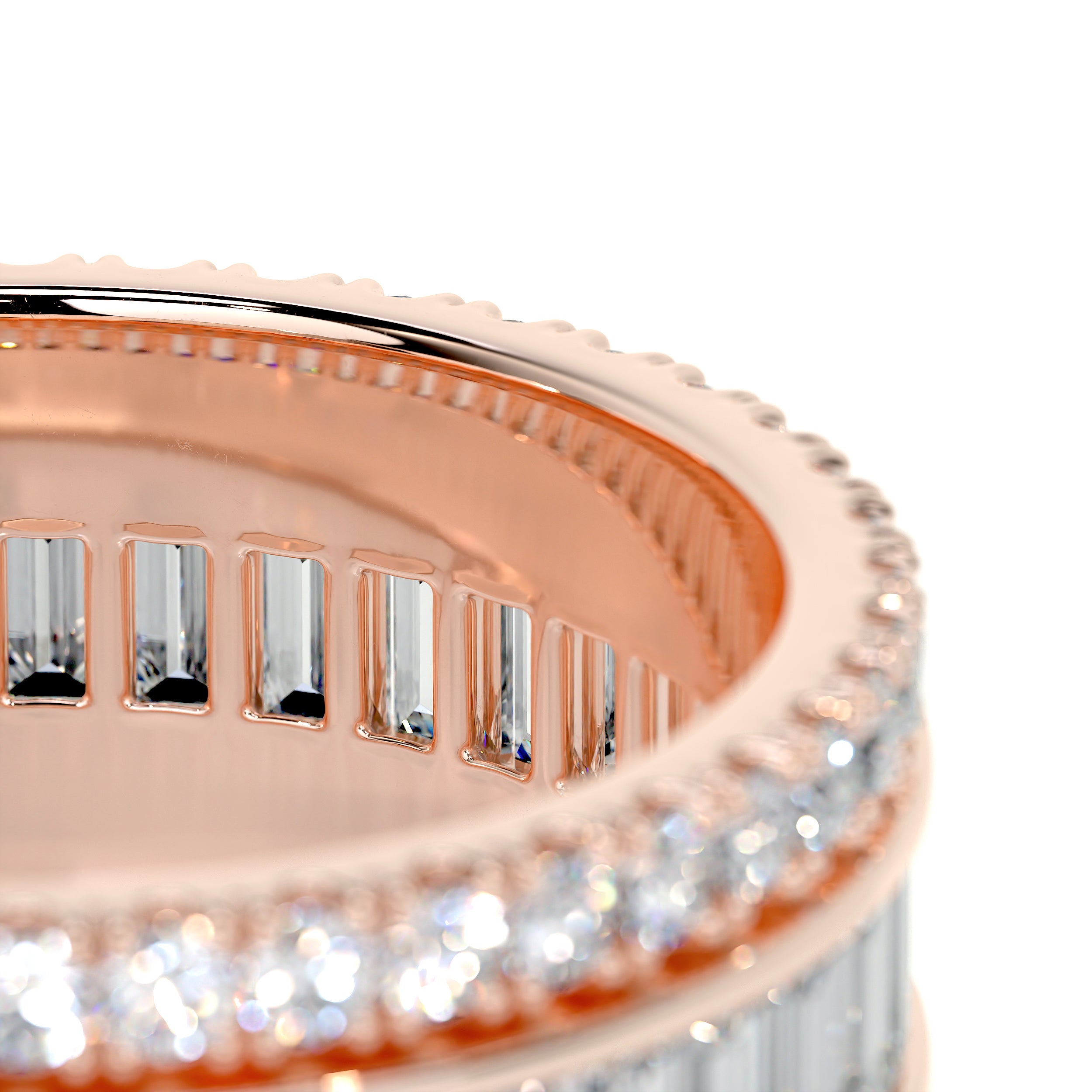 Paige Eternity Wedding Ring (4 Carat) -14K Rose Gold、mySite、hinf8tx79