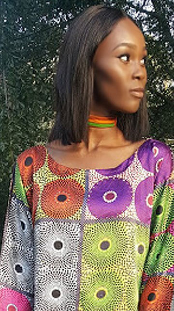 Kente African Print Choker-DP3227CKR、mySite、solidvoid