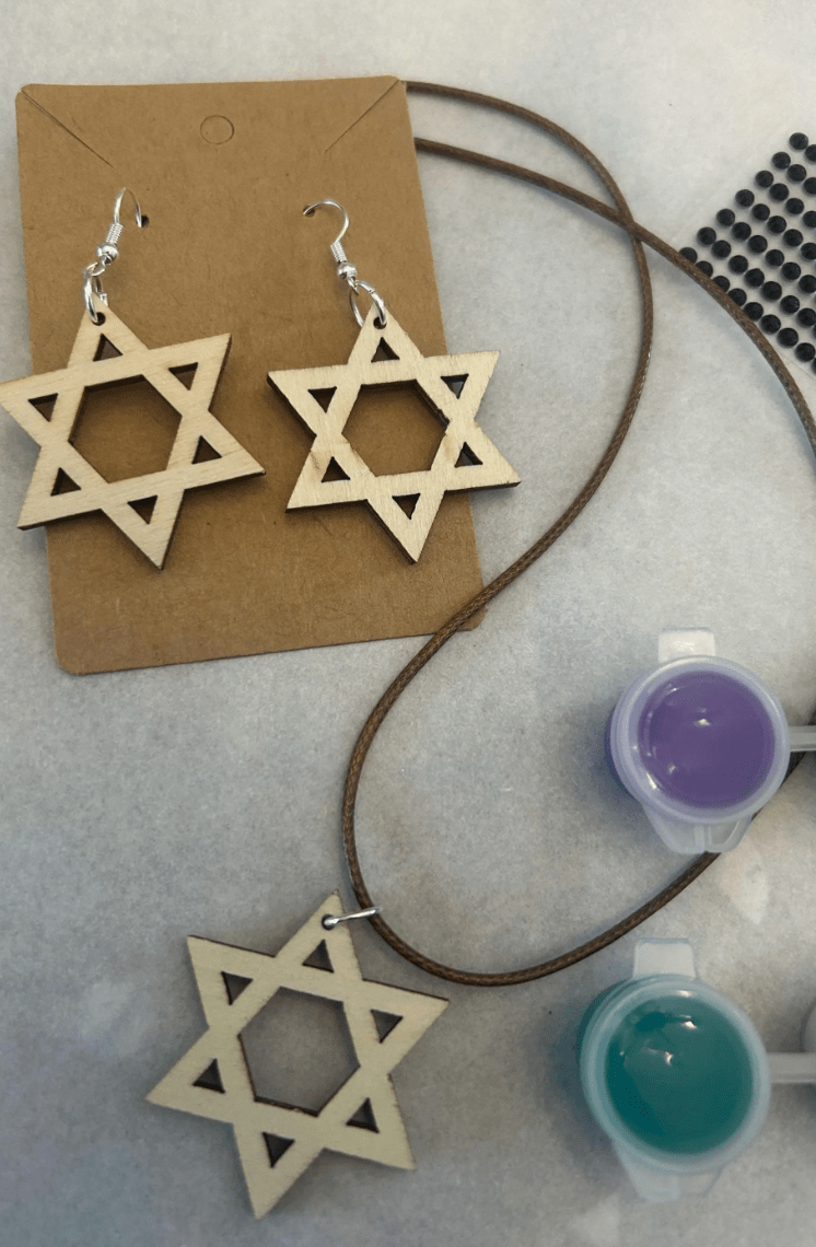 Paint Your Own Star of David Necklaces and Earrings Kit、mySite、topwebapps