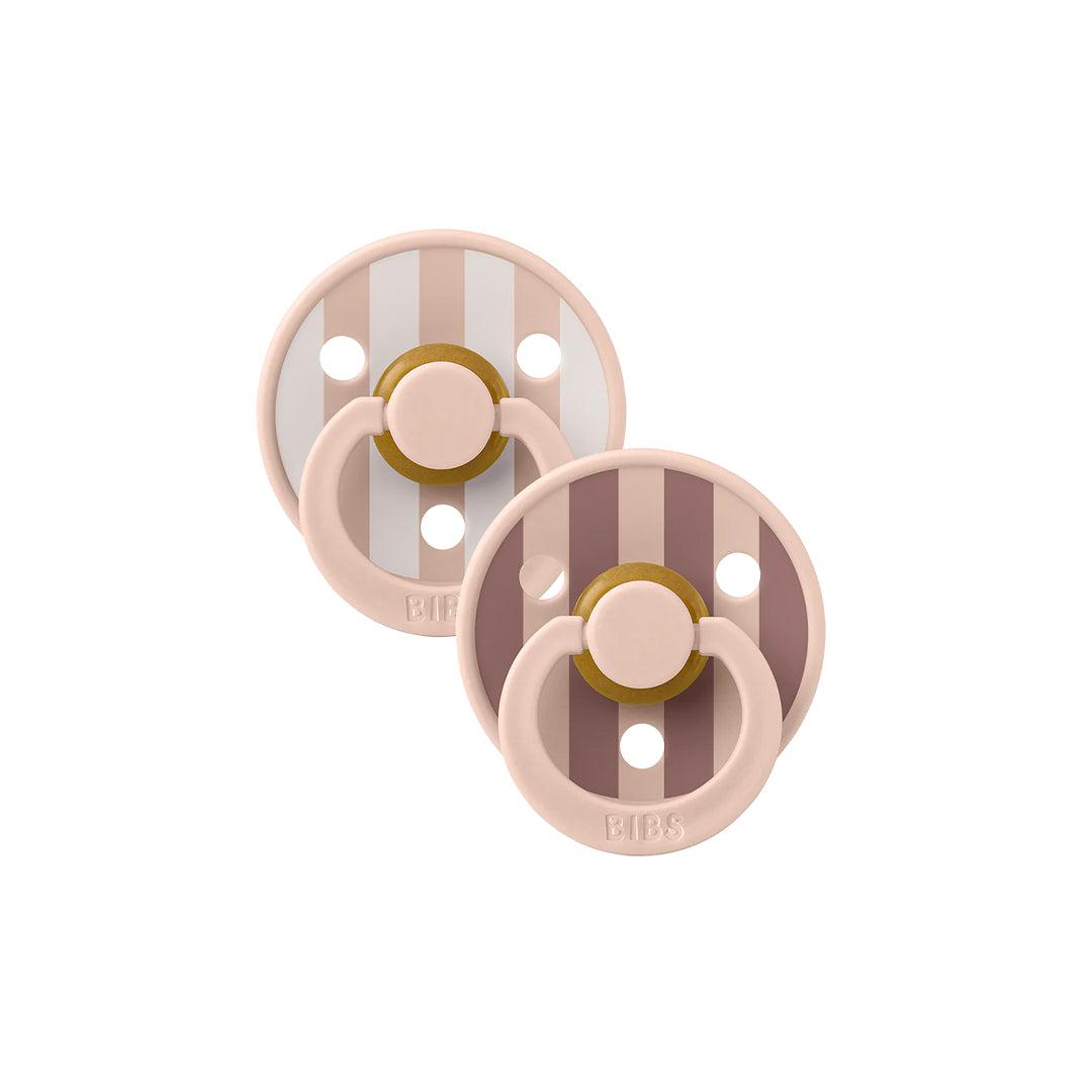  BIBS Studio Block Latex Pacifier - 2 Pack - Blush Mix、mySite、merchandisen