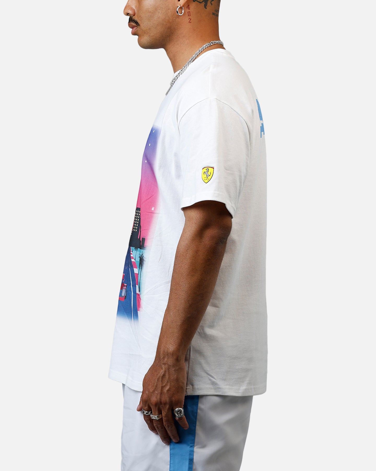 Puma x Scuderia Ferrari Sketches Graphics T-Shirt White、mySite、zt4zffjzw