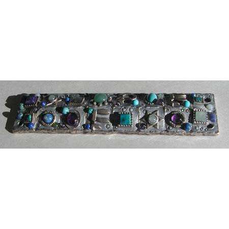 Michal Golan Amethyst, Sodalite, Turquoise Mezuzah、mySite、topwebapps