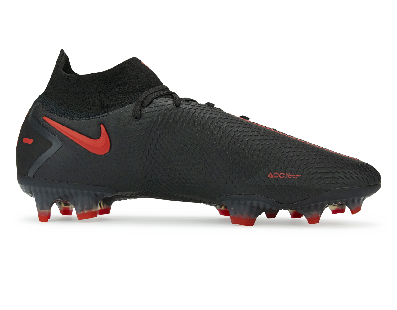 Nike Men's Phantom GT DF Elite FG Black/Dark Smoke Grey/Chile Red、mySite、noshort