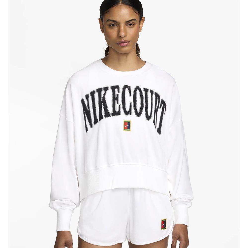 Nike Women's Heritage Crew Neck Sweatshirt - White