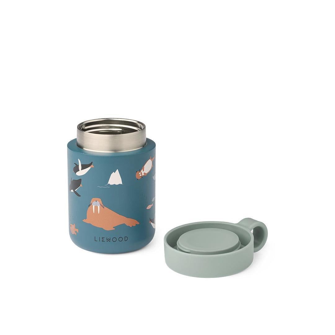  Liewood Kiani Printed Food Jar - Arctic Sea / Ocean View、mySite、merchandisen